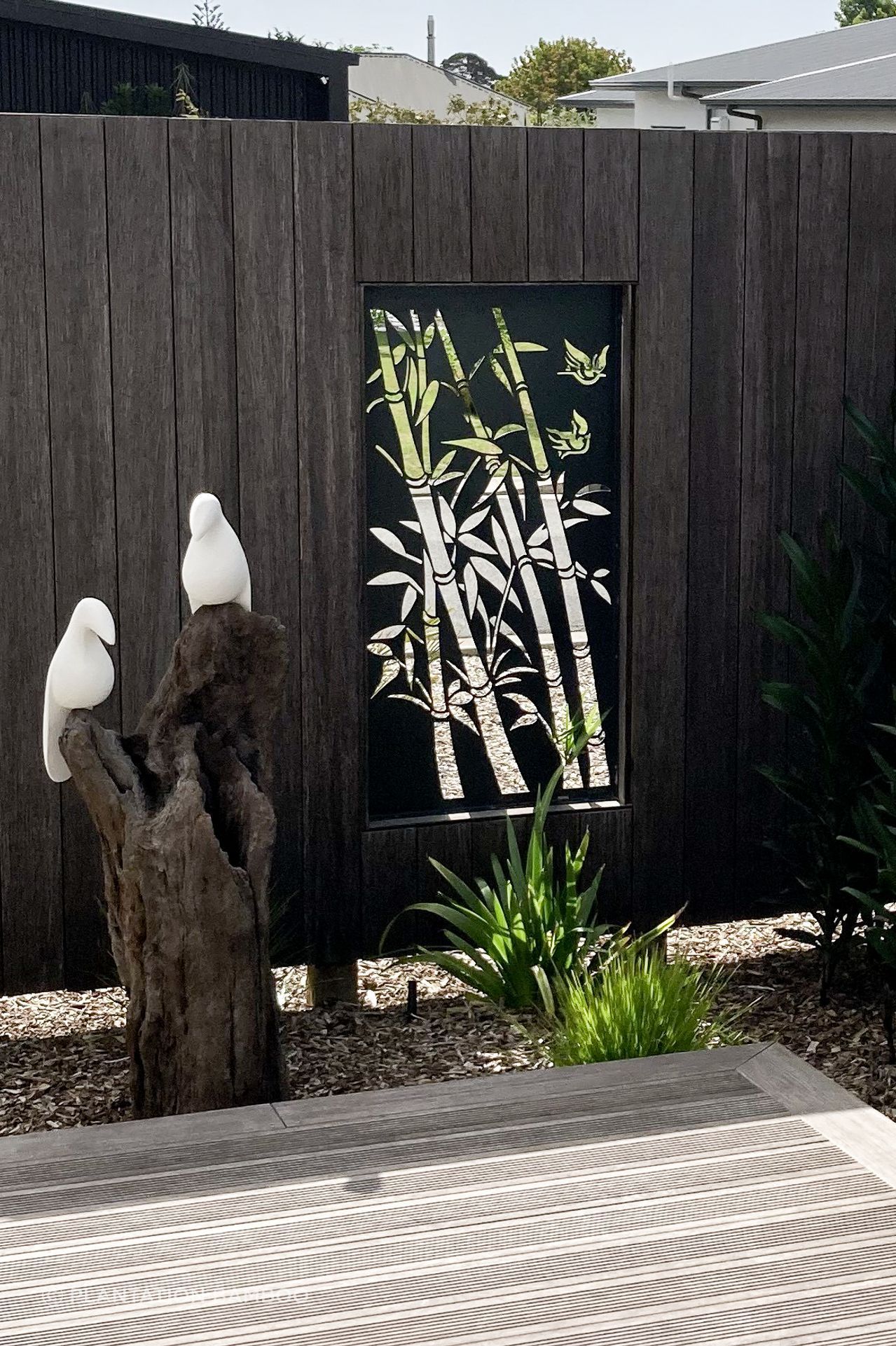"Bamboo cladding is particularly low-maintenance. Depending on the look you want to achieve, it can be left to weather naturally for a soft, silver tone, or oiled to achieve a preferred colour."
