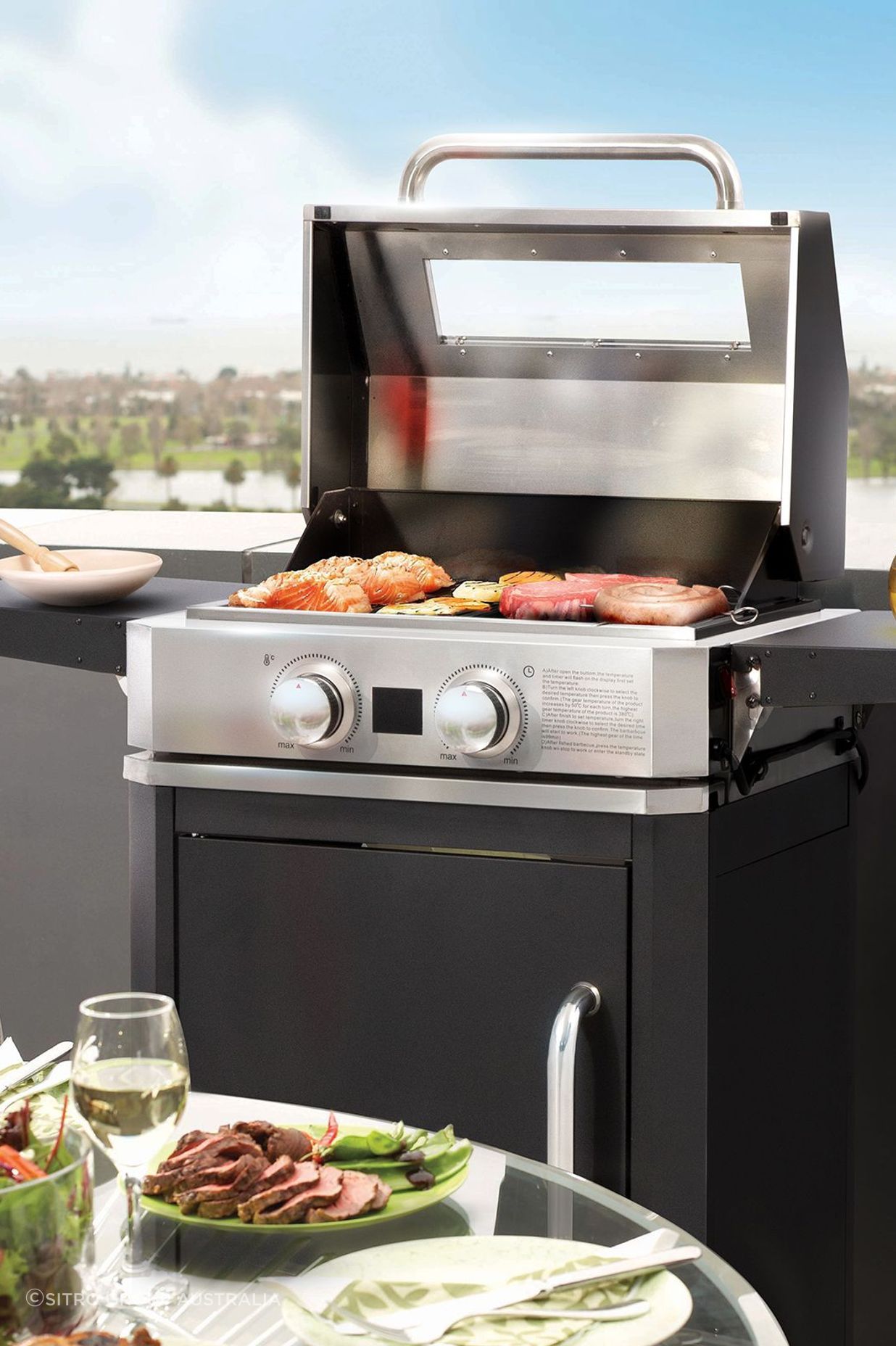 The Paragon Digital Electric BBQ is a stylish entry model