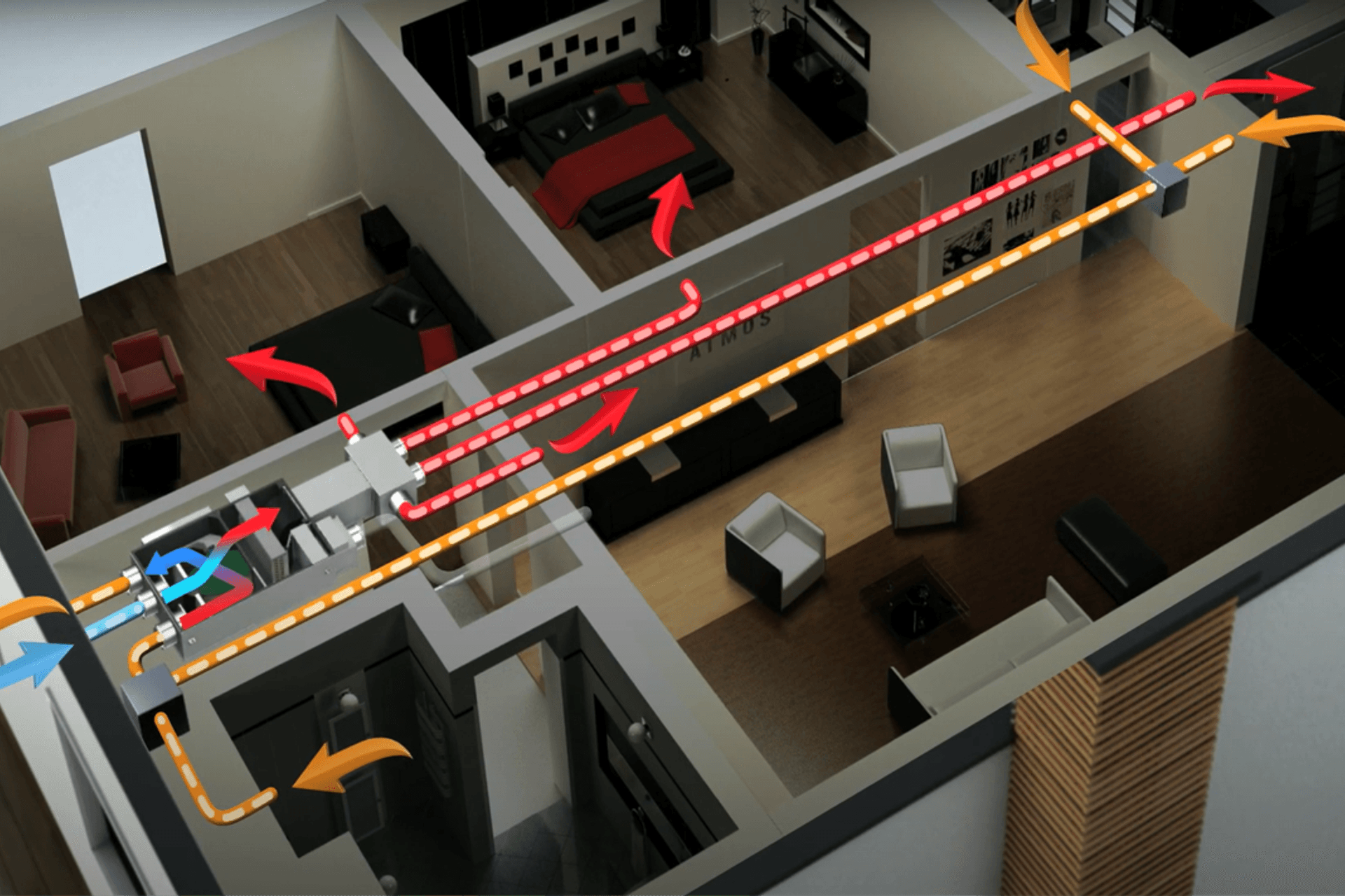 The EOS solution is a whole-home system for heating, cooling and ventilation.