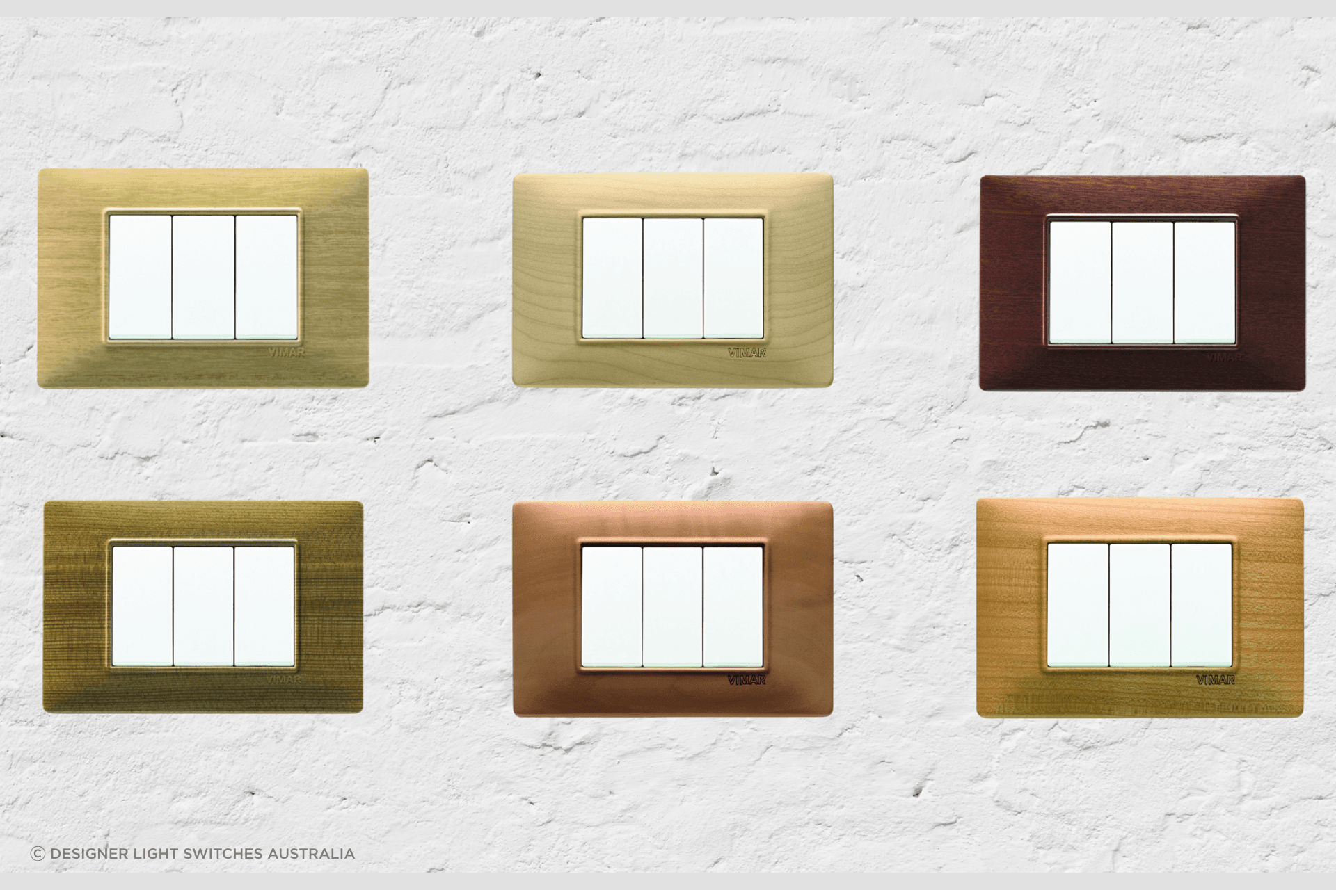 The Plana Wood Styled Light Switches