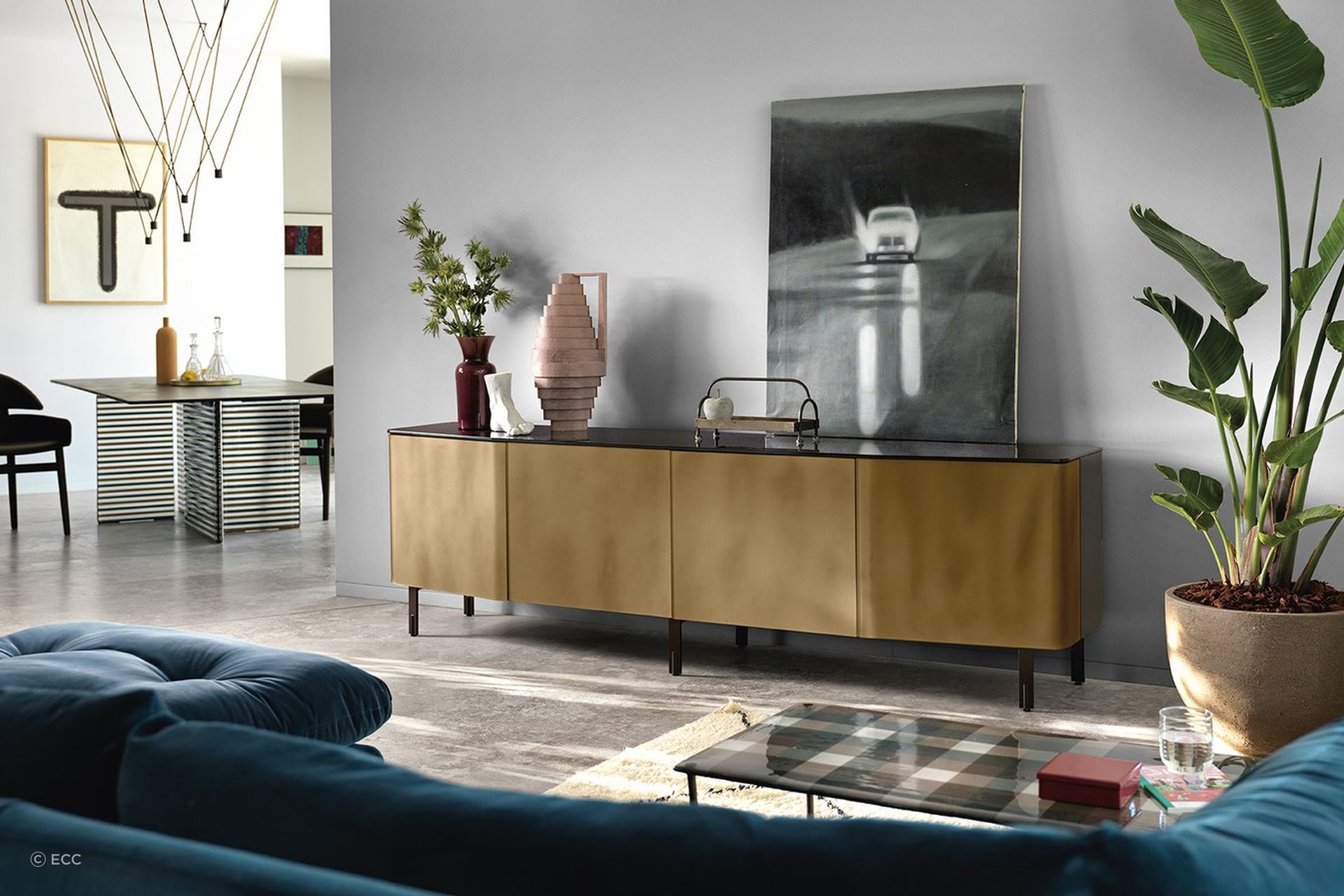 Sideboards and buffets can also be statement pieces like the beautiful ECC Plana Cupboard by Fiam.