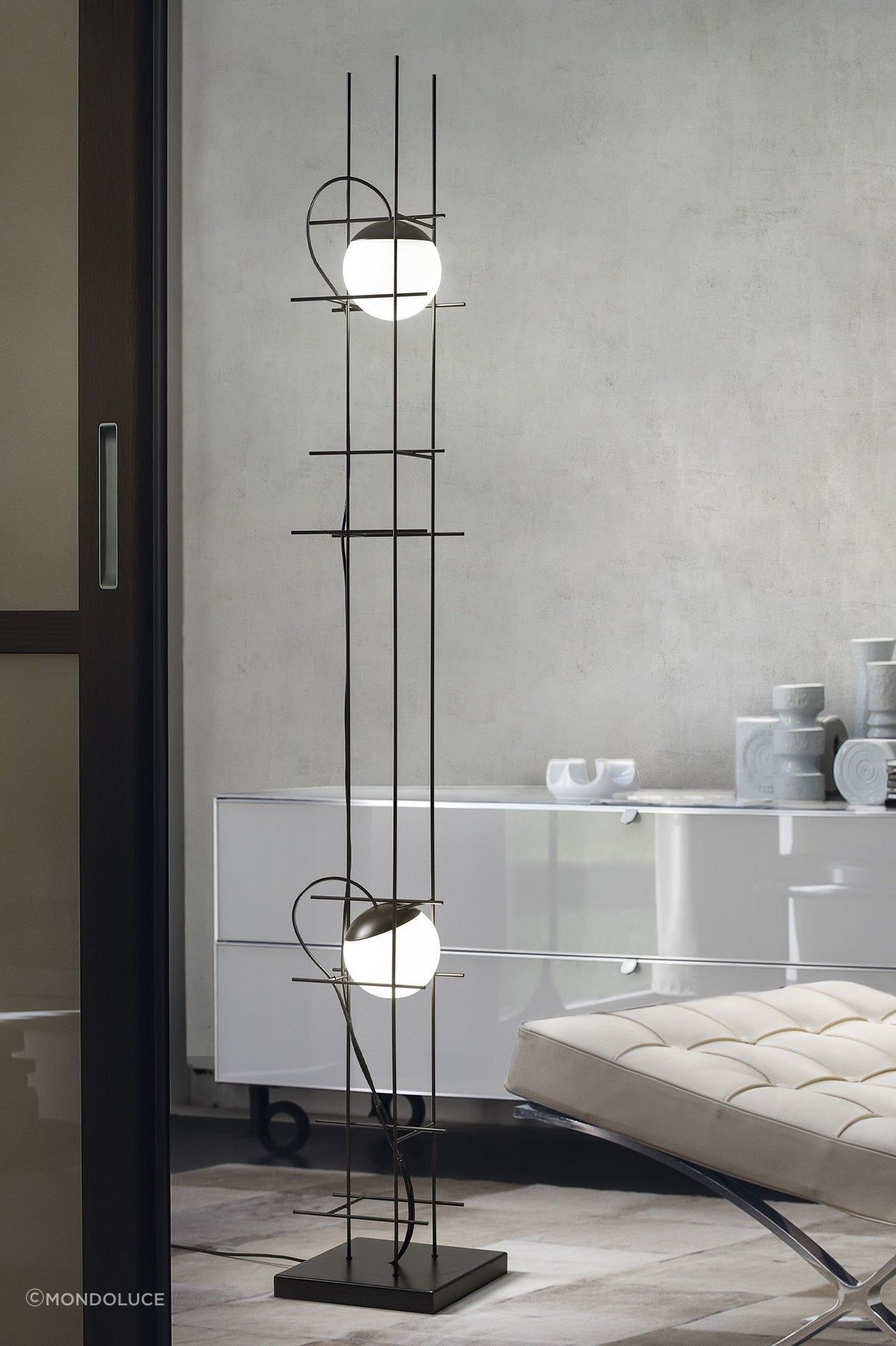 The stunning Plot Frame Floor Lamp has an almost unmatched distinctive style.