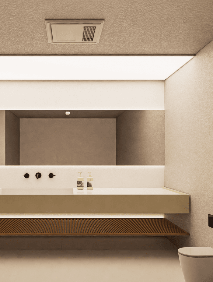 Keep your space warm and comfortable during the colder months while improving air quality with the Remo Bathroom Fan's sleek design and adjustable settings for fan speed and heat output.