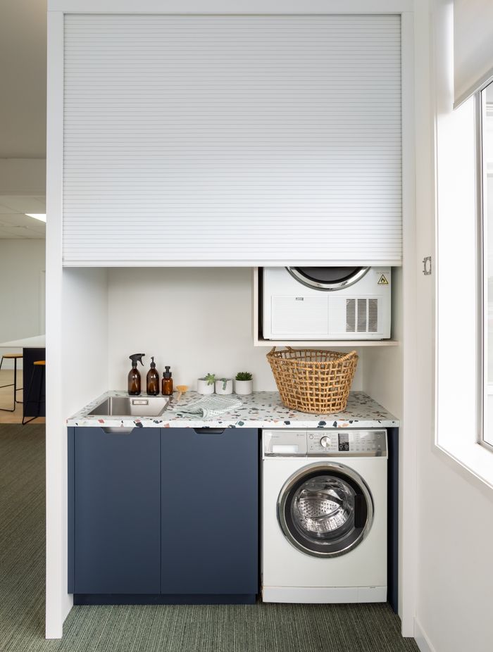 They hide clutter without taking up space and making it difficult to access parts of the space.