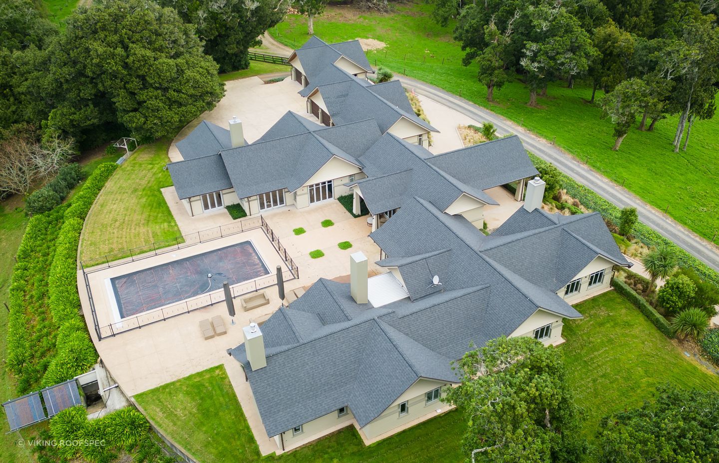 The roofing system is resistant to salt, mildew, high wind and high impact.