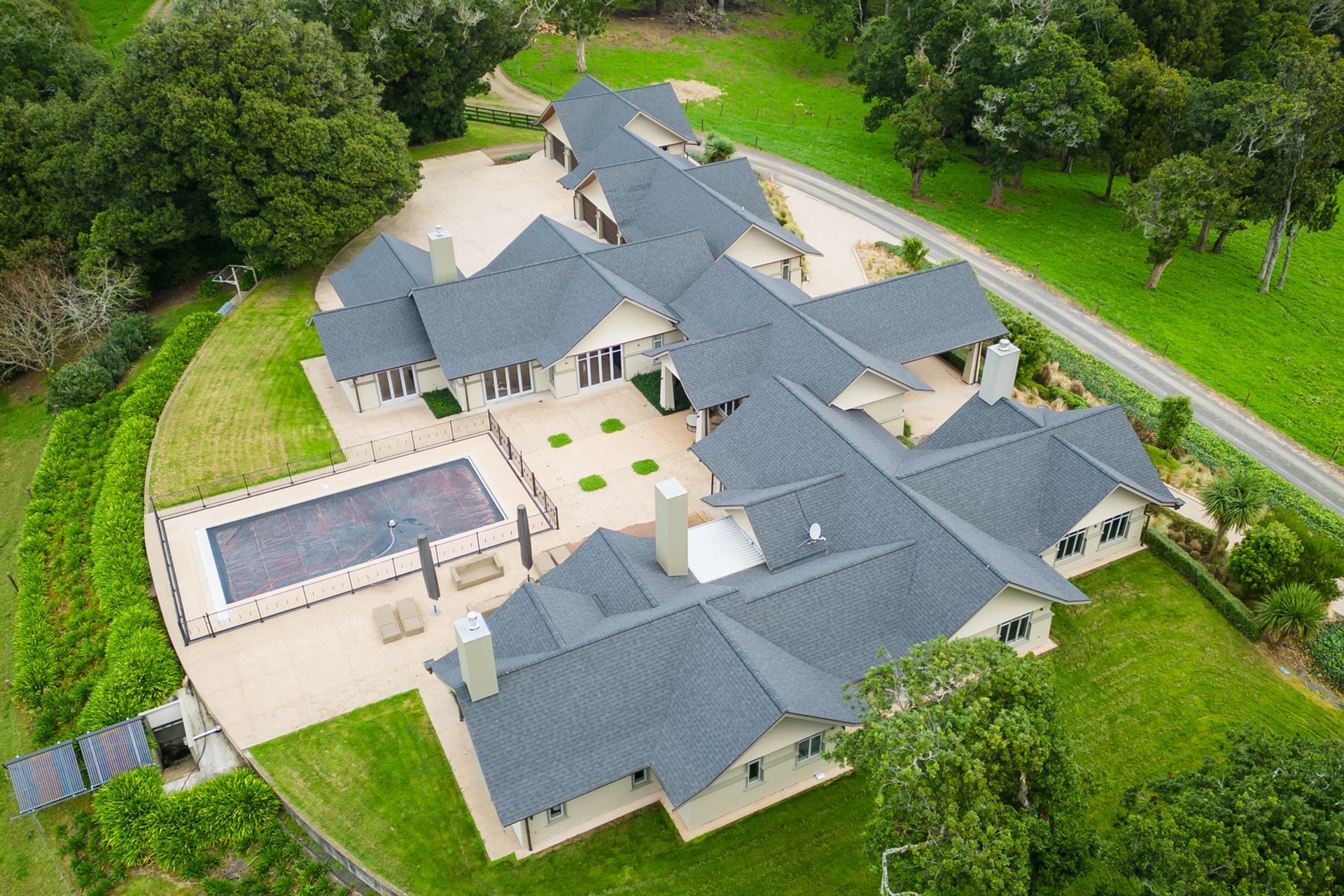 The roofing system is resistant to salt, mildew, high wind and high impact.