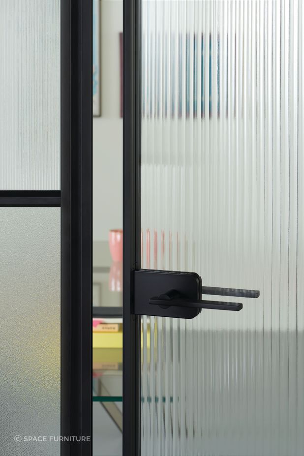 The glass is available in a range of finishes, providing flexibility for design and practicality.