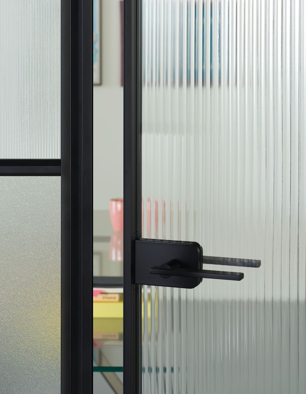 The glass is available in a range of finishes, providing flexibility for design and practicality.