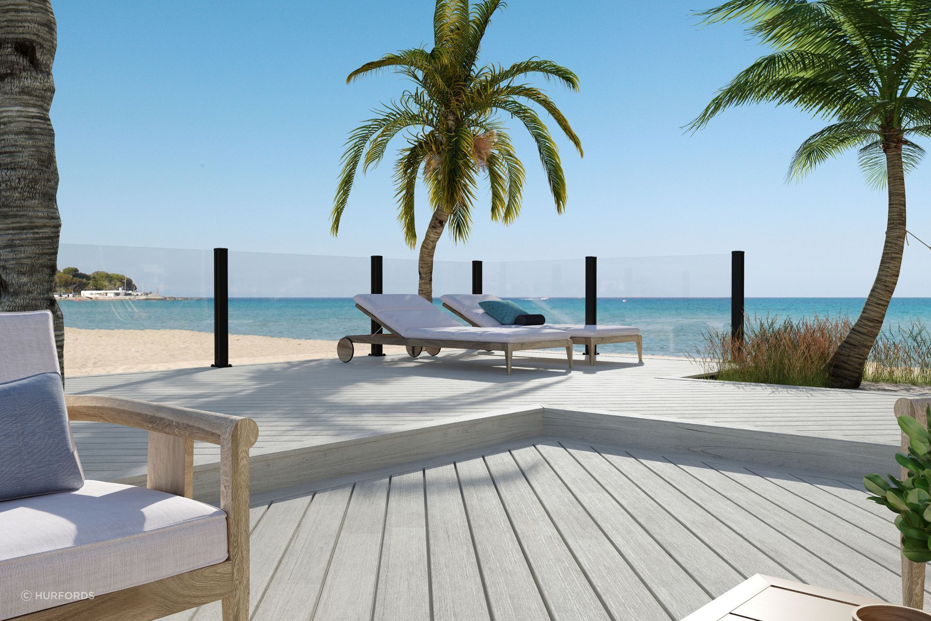 Trex Transcend Lineage features concealed fixings for a streamlined surface.