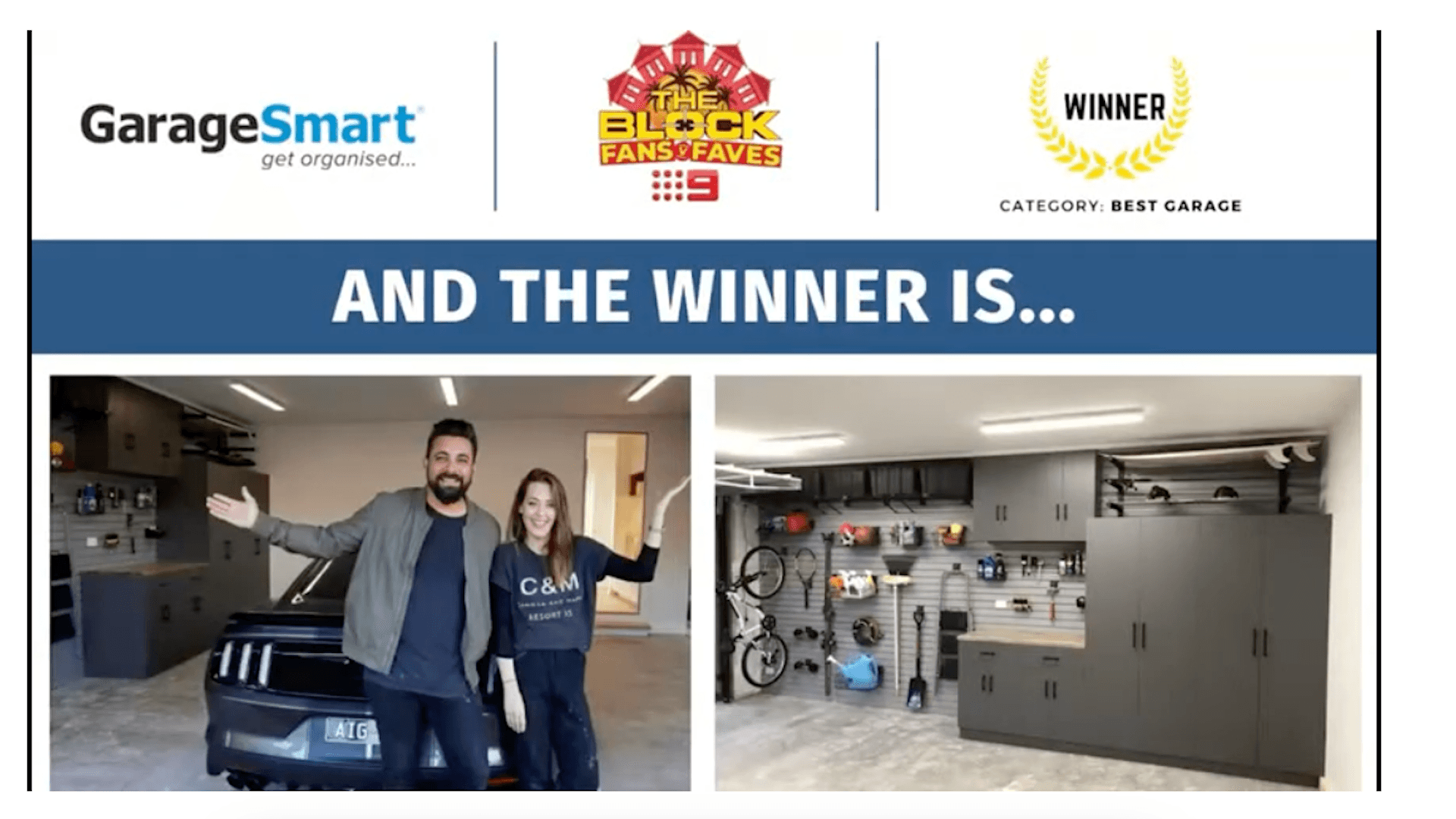 GarageSmart featured on The Block video