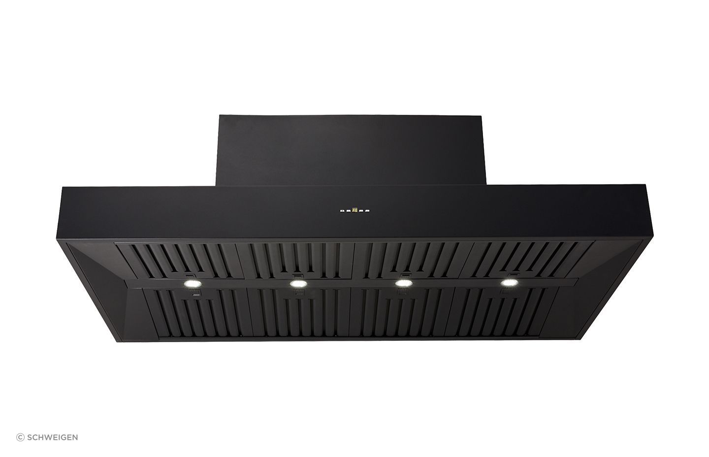 CL7375BS - Silent Black T-Shaped BBQ Alfresco Wallmount in 150cm