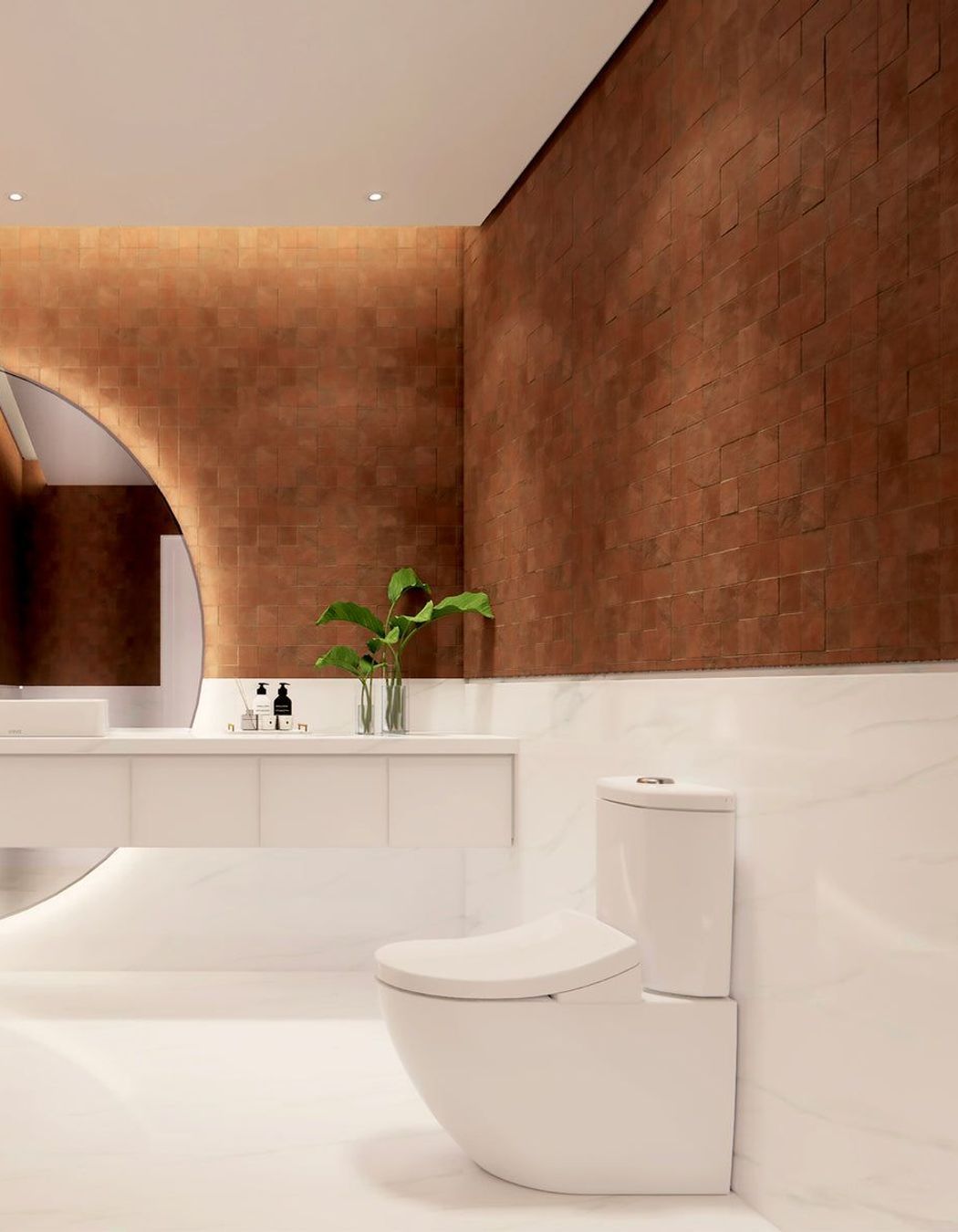 The Gloss White D-shape of the Toto Toilet and Washlet embodies elegance in its purest form.