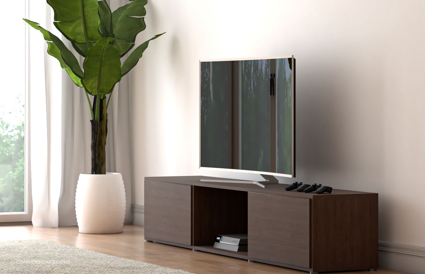 Consilio’s custom TV entertainment units allow you to create the perfect solution for your space.