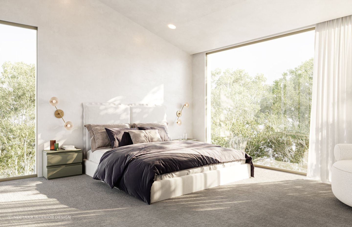 Beautifully decorated bedroom named 
Project Williamstown By Nectaar Interior Design