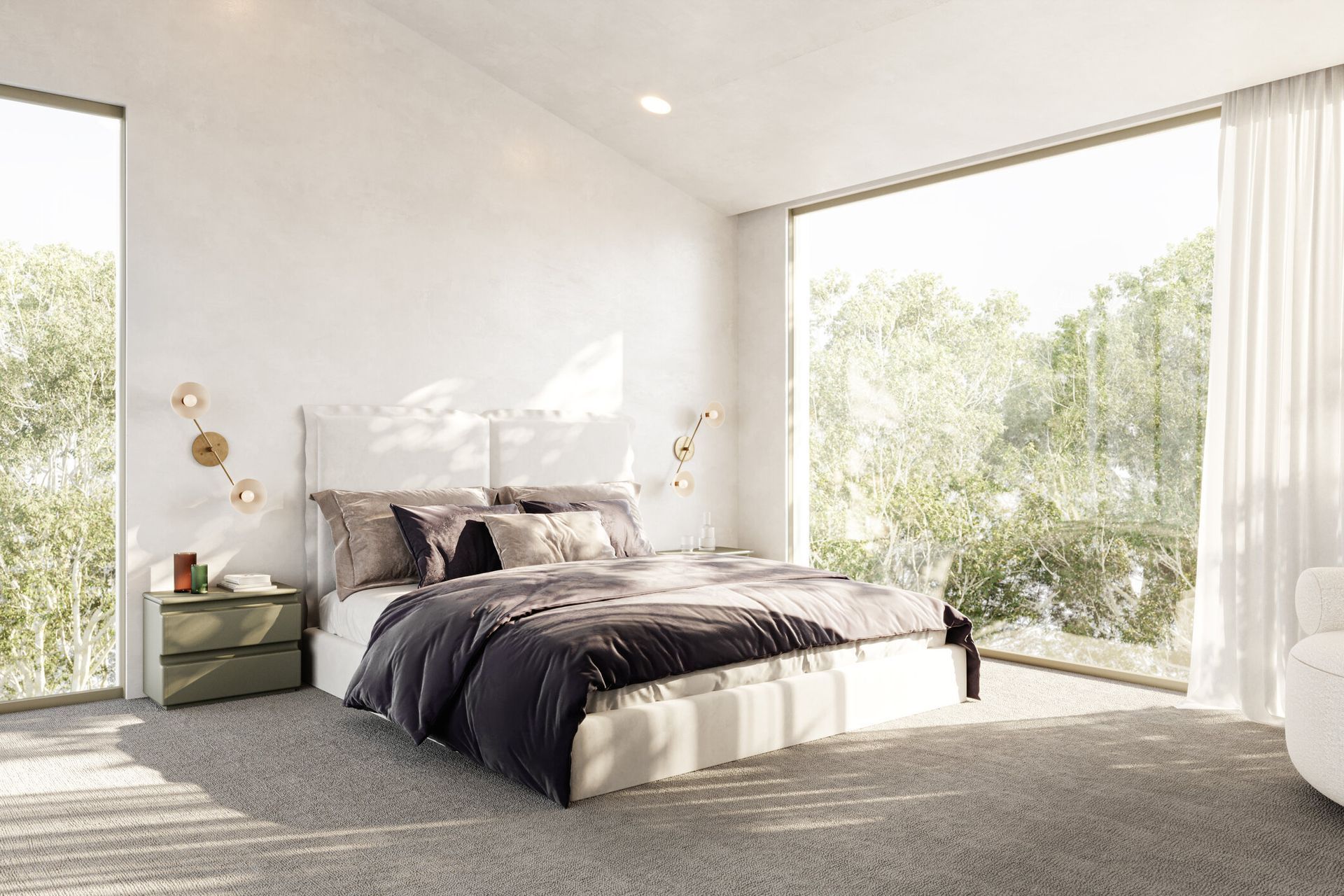 Beautifully decorated bedroom named 
Project Williamstown By Nectaar Interior Design