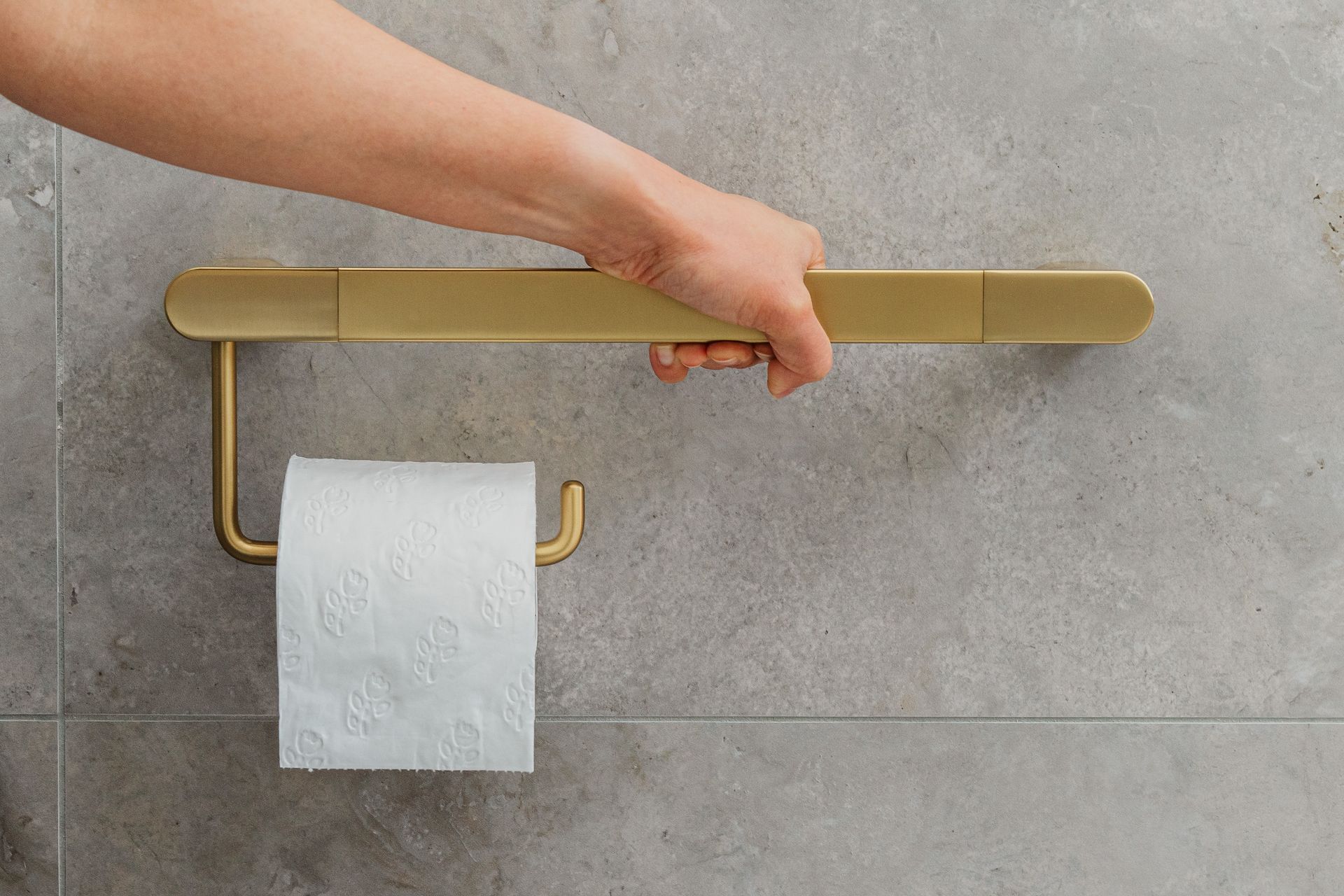 “Caroma LiveWell’s Opal Collection includes discreet load-rated support rails that double as towel rails or toilet roll holders — designed for safety without compromising on style."