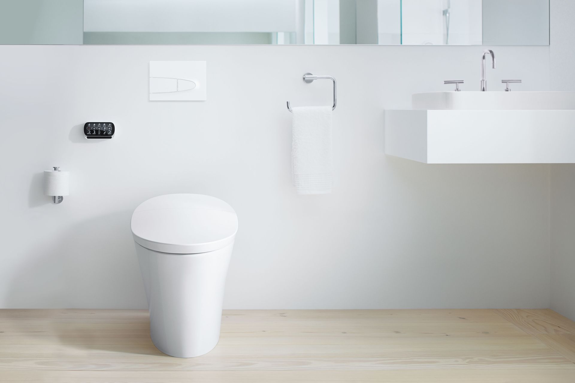 Full of features - the Veil Wall Faced Intelligent Toilet from Kohler NZ