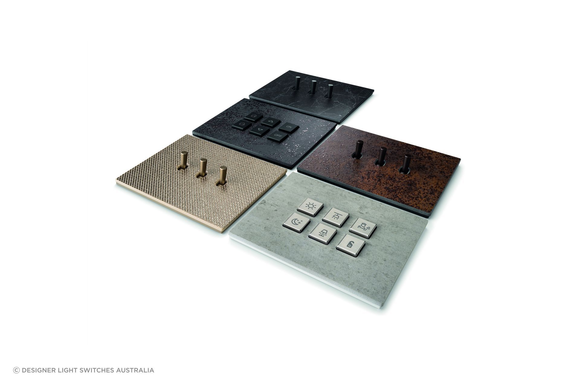 Vimar Eikon Exé Stoneware Collection Cover Plates for Light Switches