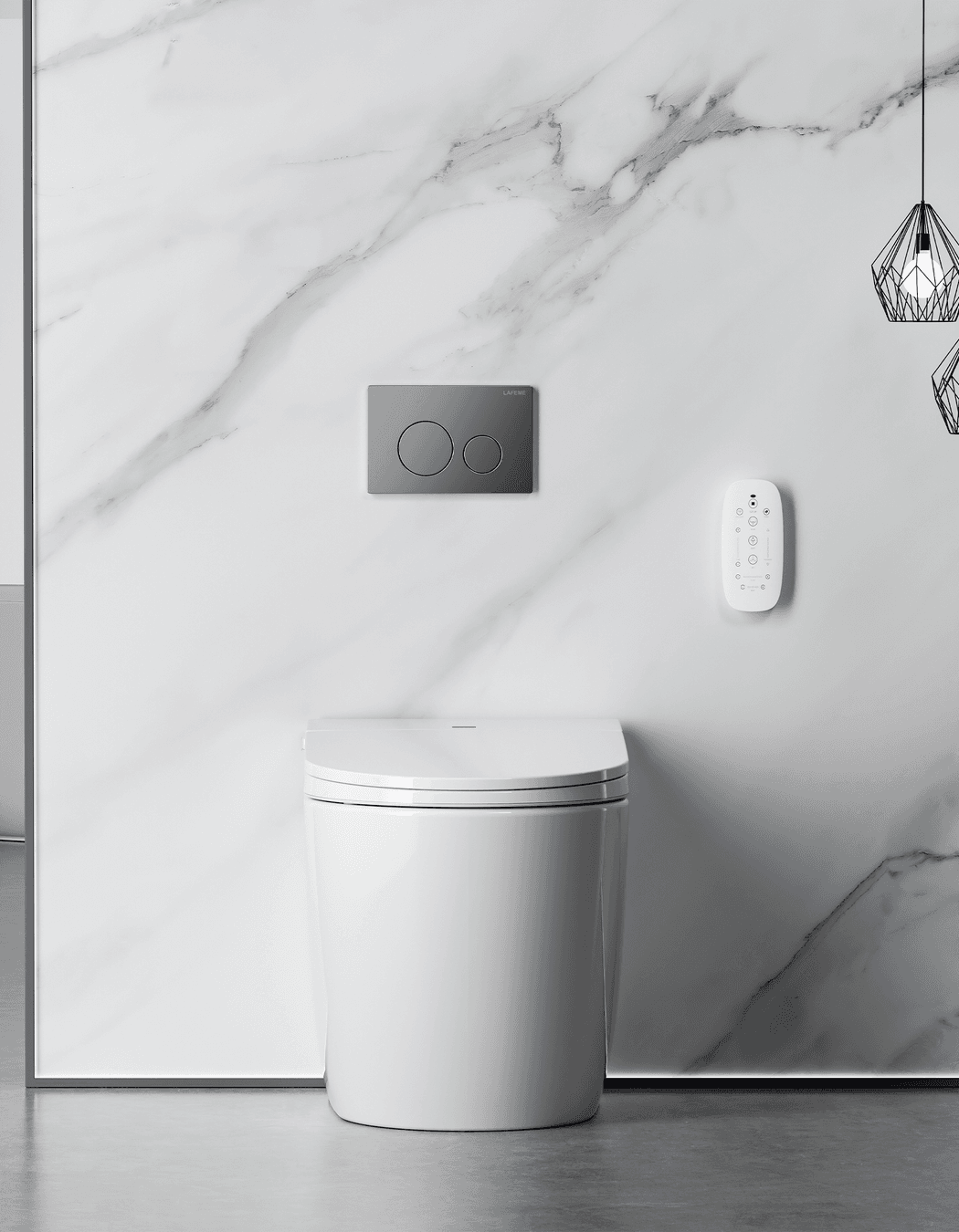 An intelligent active carbon deodoriser and app-controlled functionality demonstrate the sophistication of the Crawford Smart Toilet.
