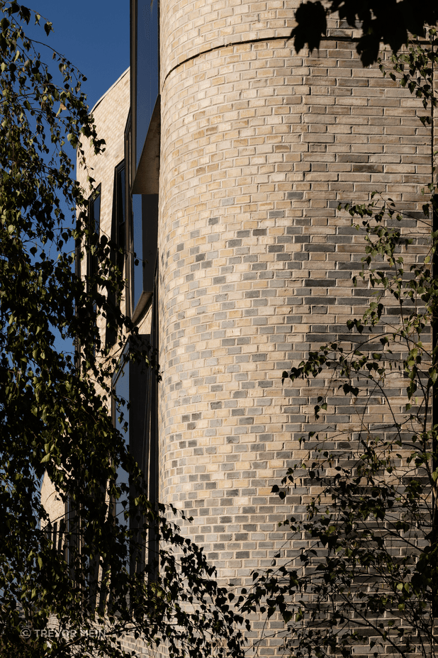 The bricks have been carefully graded from dark to light.