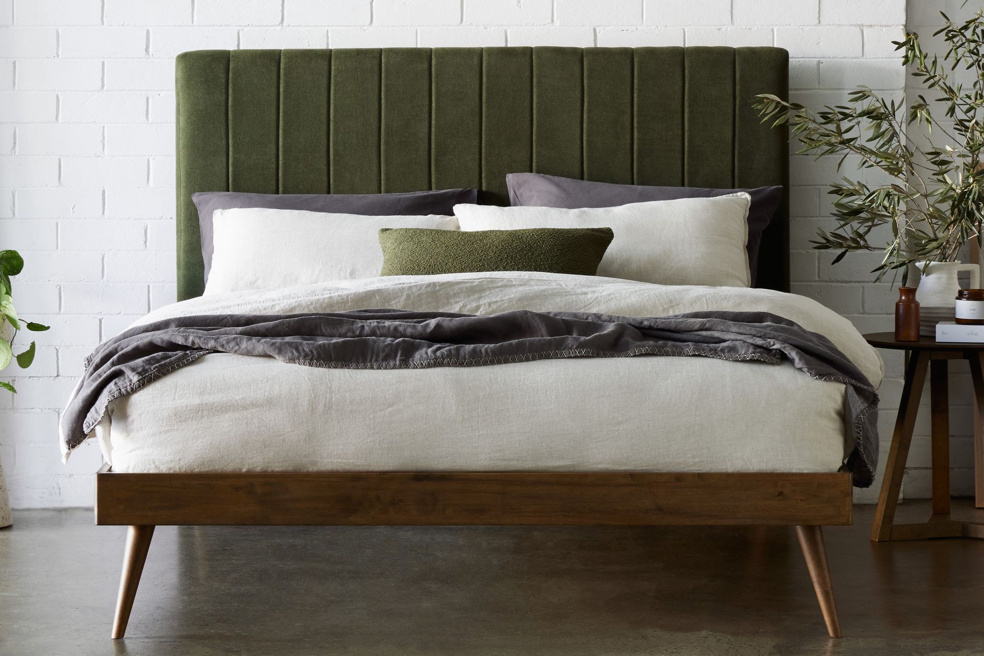 Franki 2PCE Queen Headboard and Base Bundle Walnut
By B2C Furniture