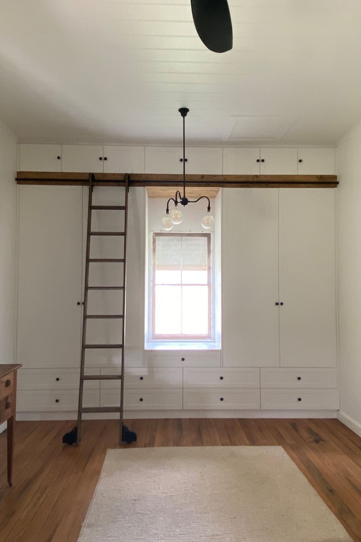 Ladders are ideal for accessing hard-to-reach storage.