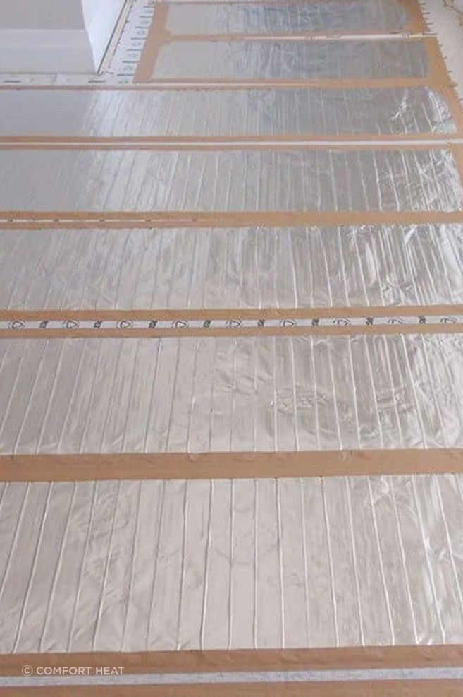 Under timber electric underfloor heating by Comfort Heat