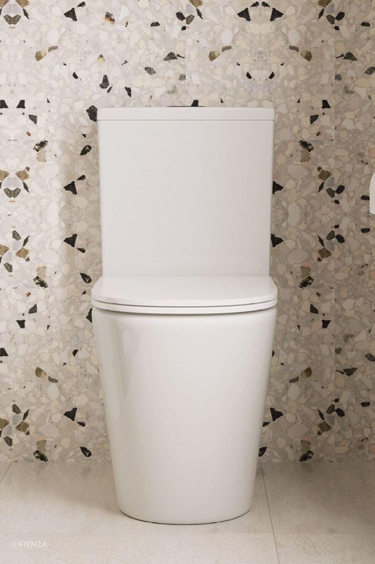 The Kaya Back-to-Wall Toilet Suite fits seamlessly in bathrooms of all sizes
