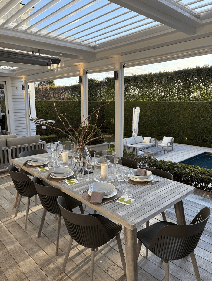 The brief was to upgrade the existing outdoor space so that it reflected the quality of the recently renovated interiors.