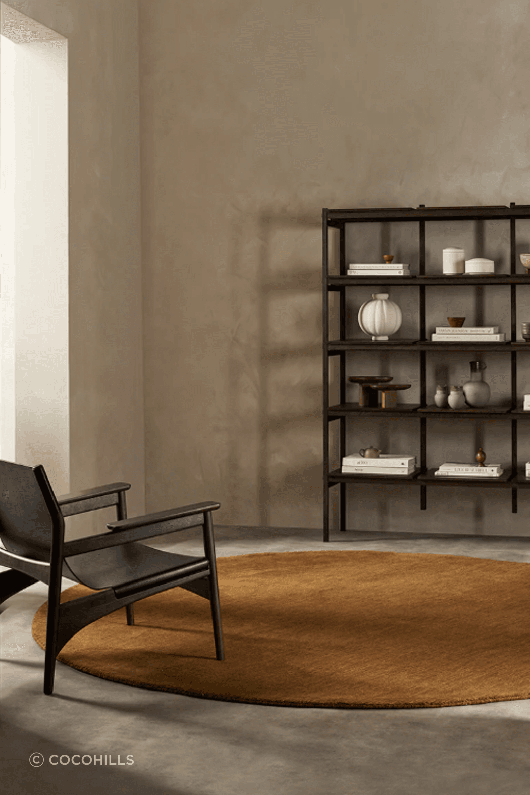 The Sandringham rug in 'Pecan' by Baya, available at Coco Hills.