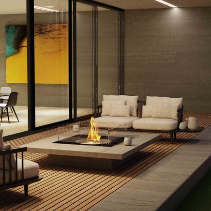 Discover unparalleled design freedom with ethanol fireplaces for residential and commercial spaces