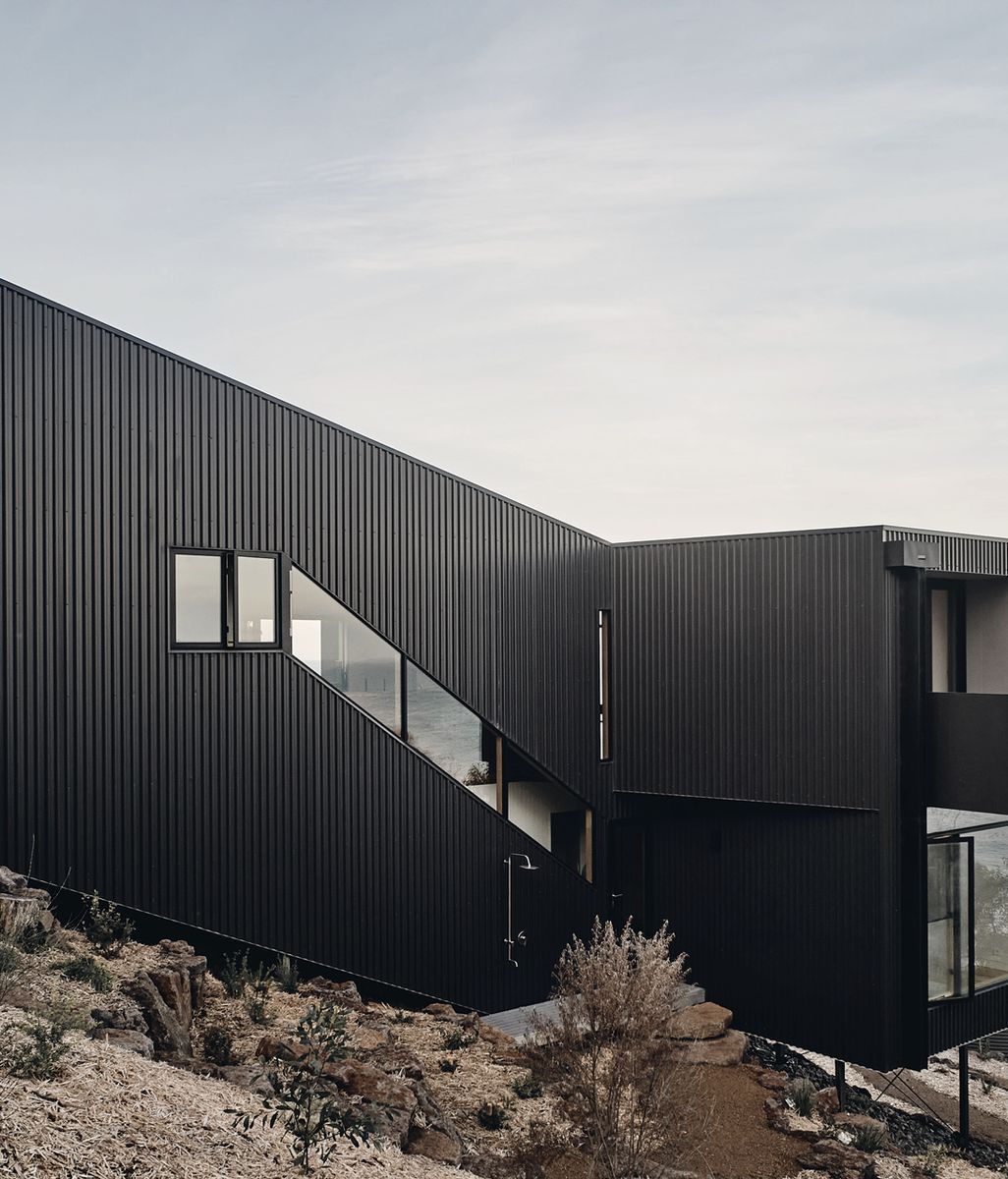 A visually striking roofing and cladding solution for coastal homes