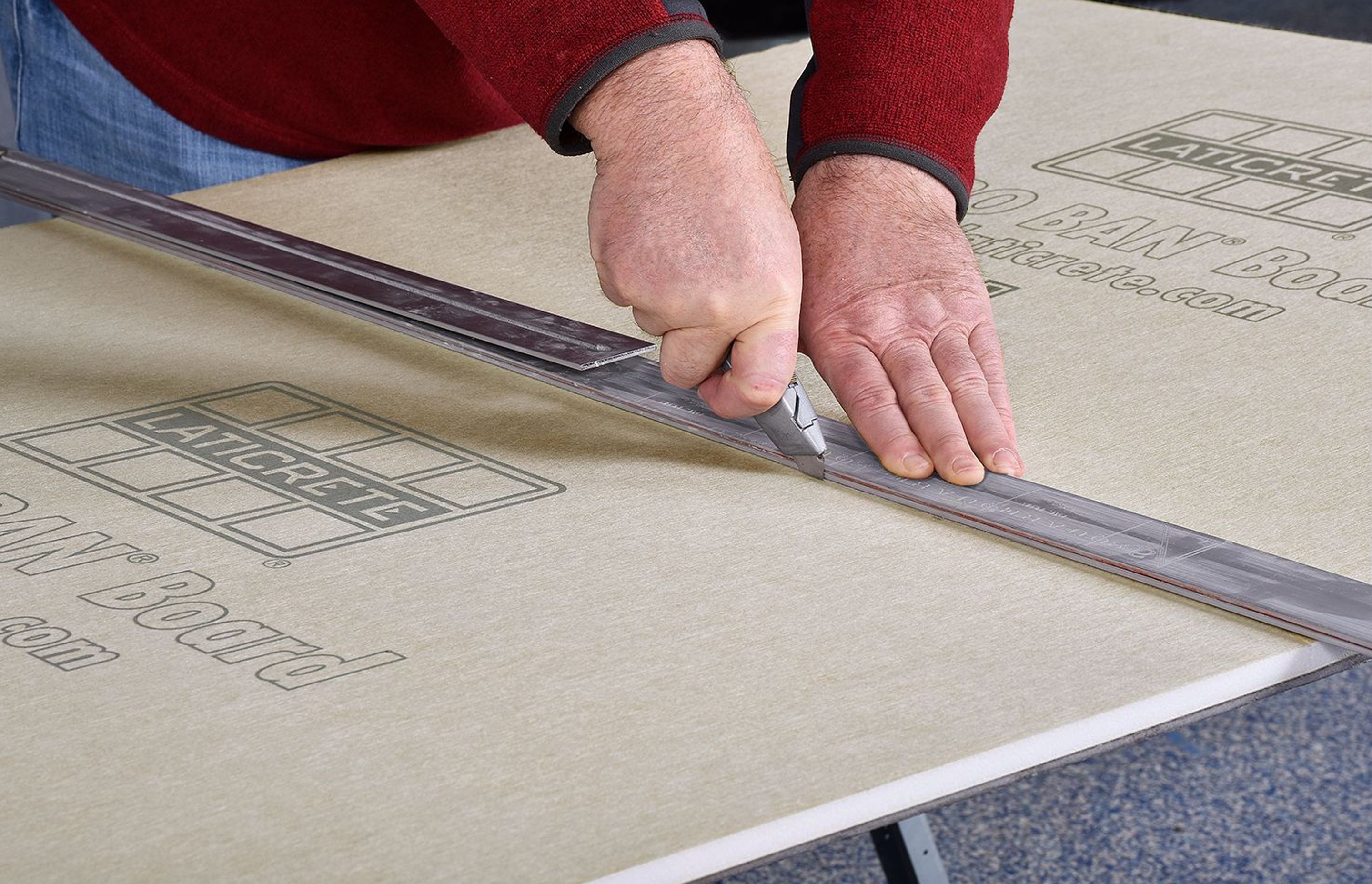 Hydro Ban boards have the ability to be cut and resized with a standard Stanley knife.