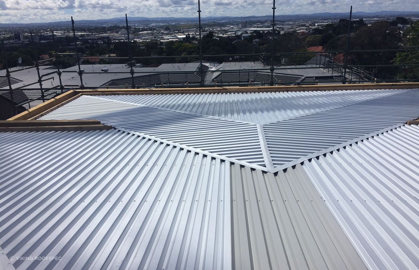 The substrate layer of Viking Roofspec's WarmSpan membrane roofing assembly.