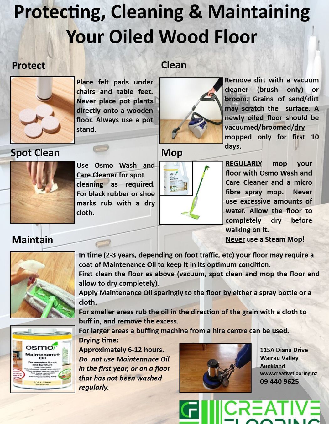 Oiled Wood Floor Maintenance