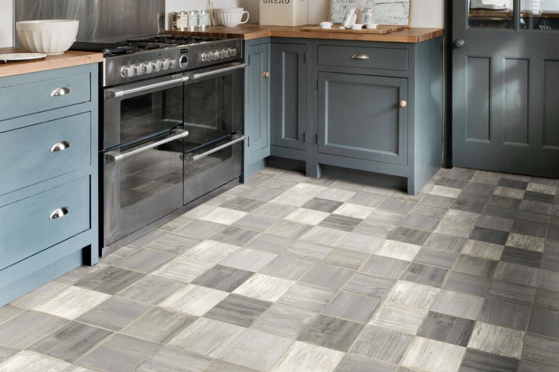 Vinyl flooring is soft and quiet underfoot.