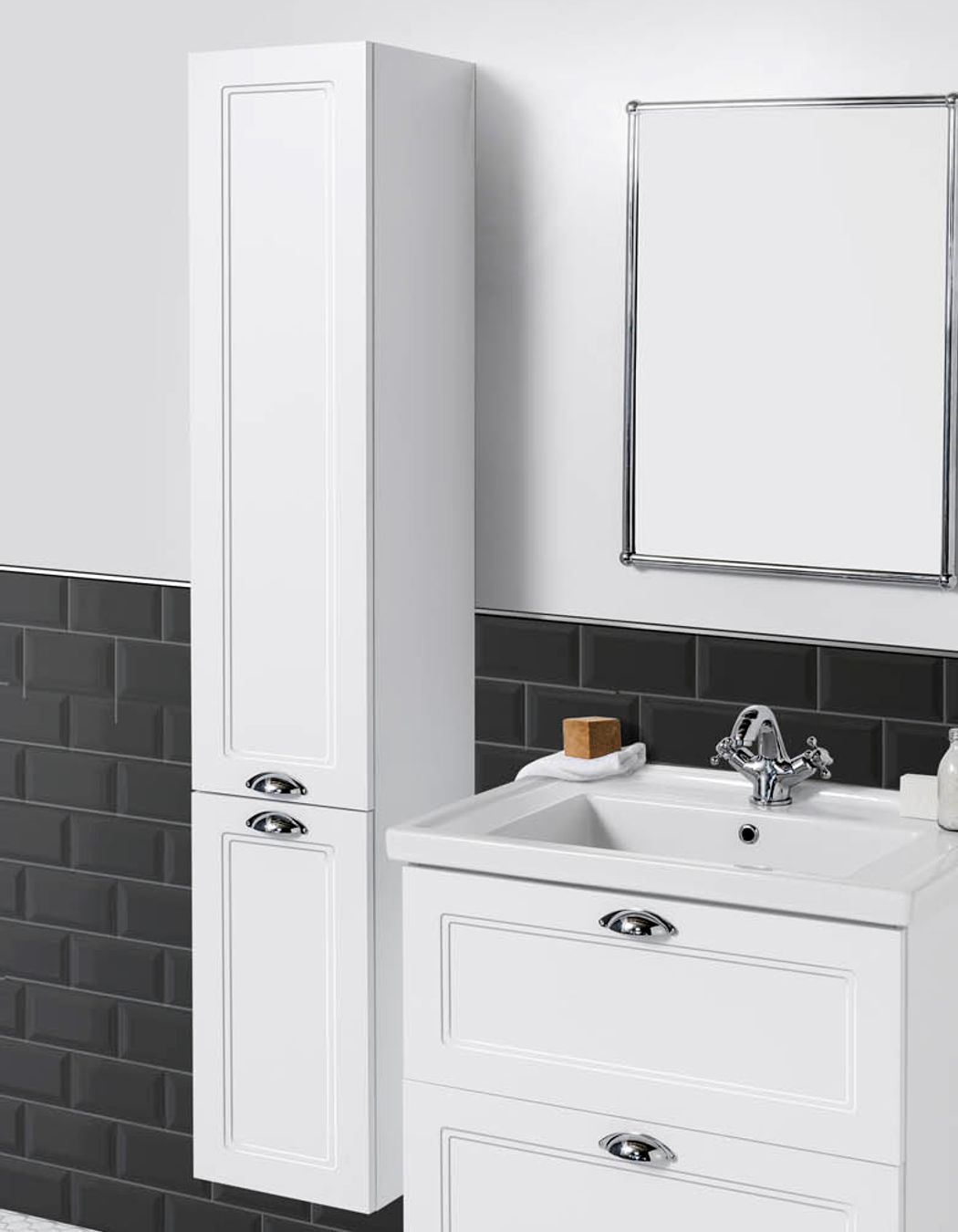 Bathroom Tall Cabinets can create the timeless interior you have always wanted. Image Credit: Bath Co