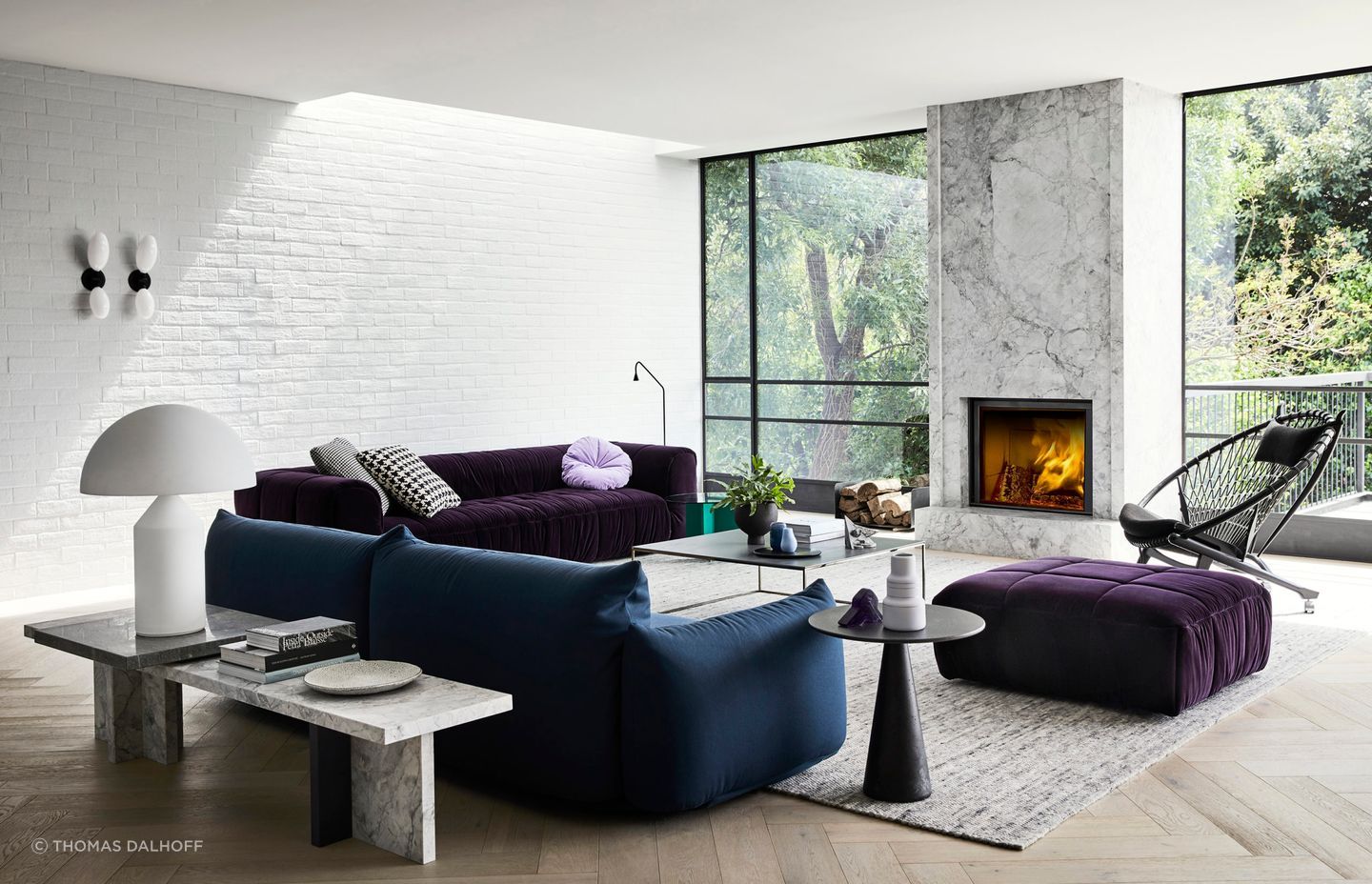 A houseplant adding understated style at Toorak House by Robert Harwood Architects. | Photography: Thomas Dalhoff