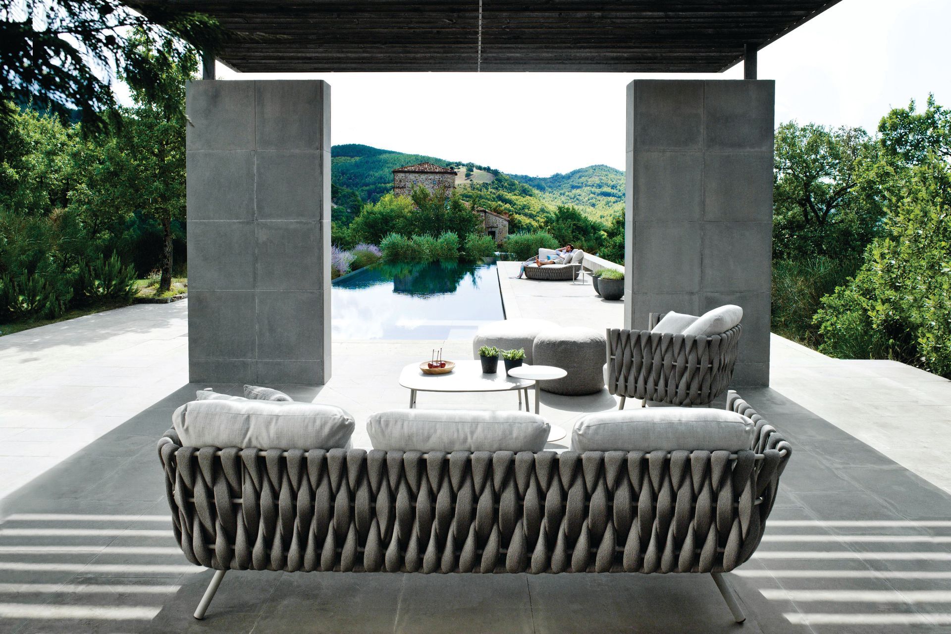 Tosca sofa by Monica Armani for Tribù, available from Dawson &amp; Co.