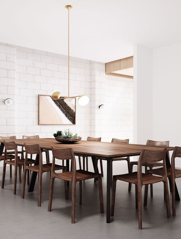 Mirrors, pendant lights and table centre pieces are all slick additions to a dining room.