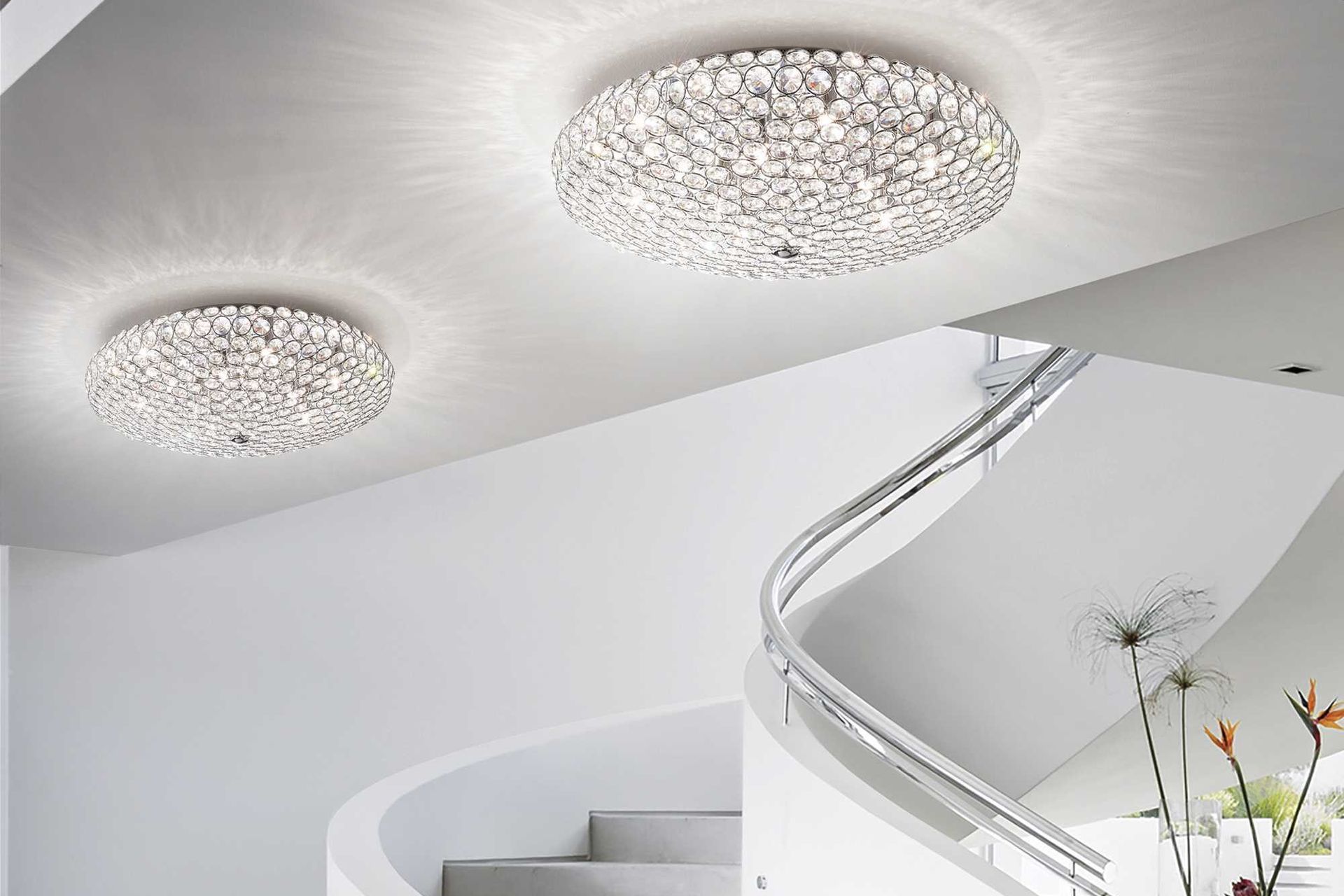 As luxurious an expression of a flush mount light that you'll see with the King Ceiling Light
from Lighthouse Lighting.
