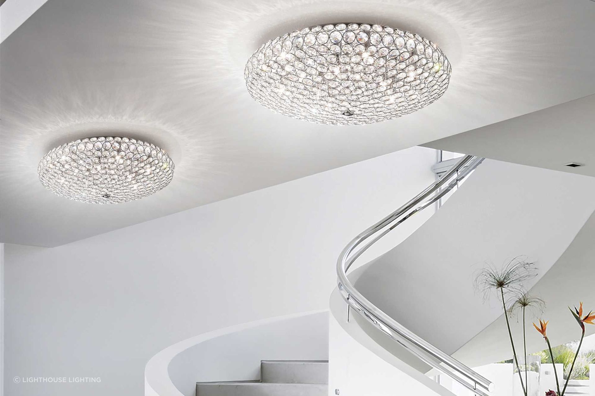 The aptly named King Ceiling Light shows how dazzling flush mount lights can be.