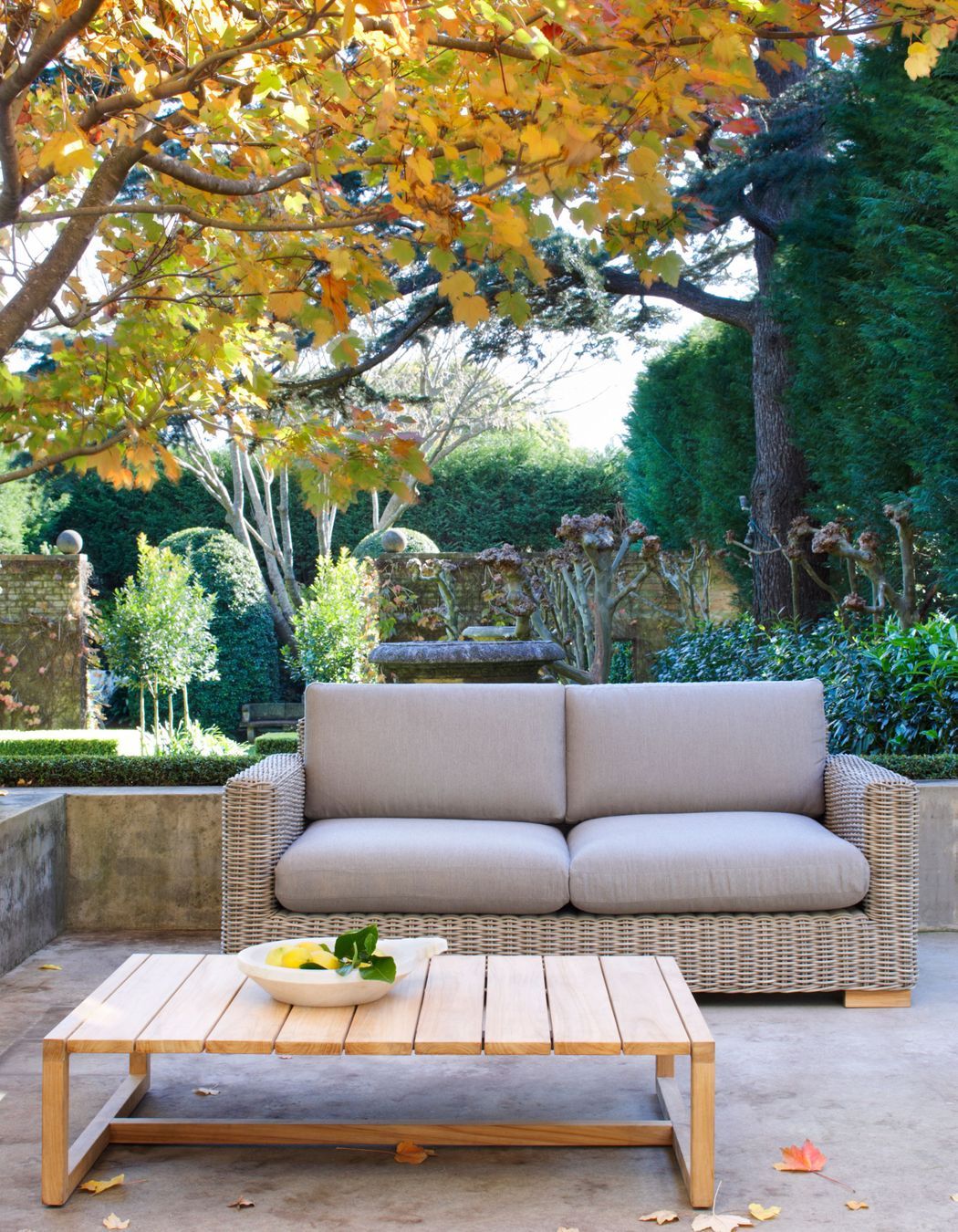 The right outdoor coffee table looks great in an outdoor courtyard or patio.