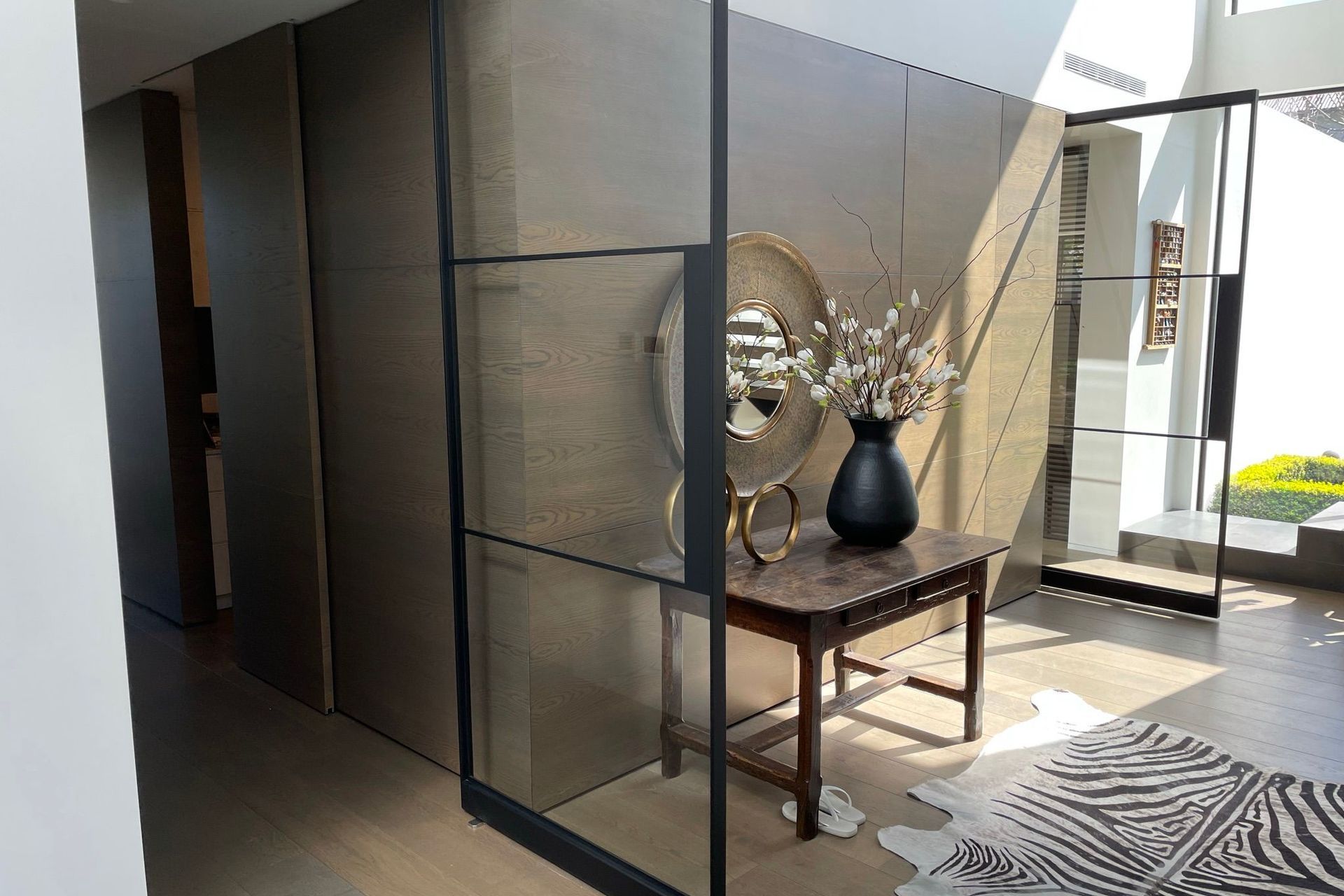 Pivot doors with seamless functionality are becoming popular.