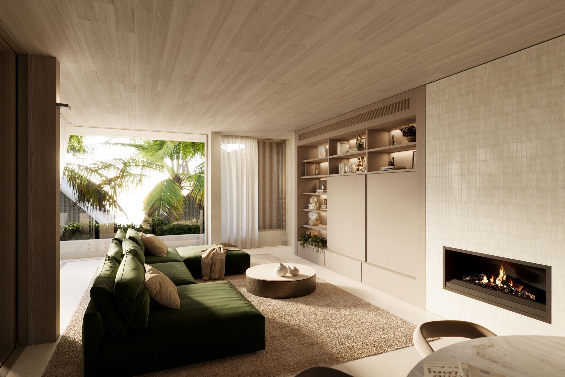 Beautiful living room built in the Hastings home by Gerard Smith Design