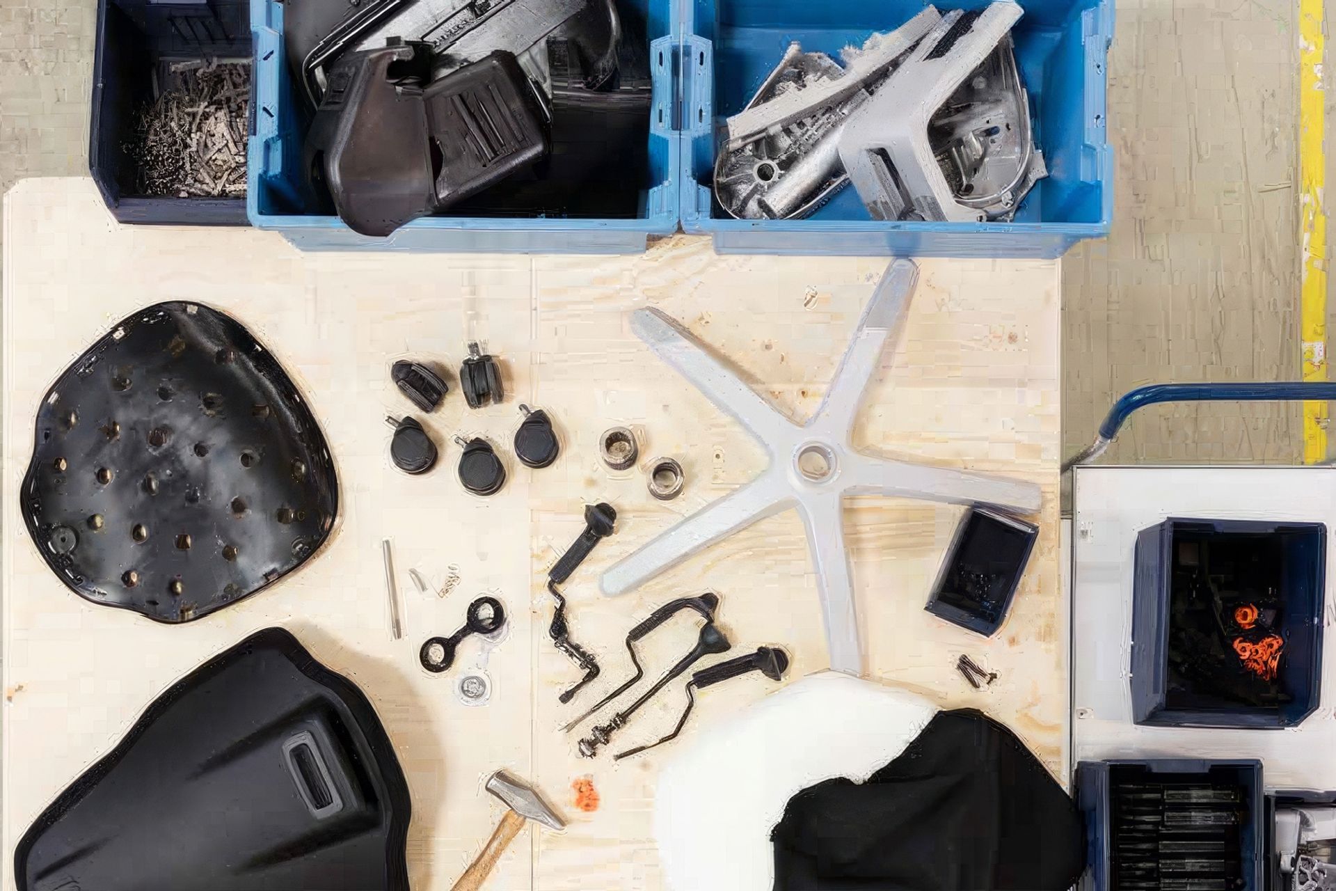 Flokk chairs are designed for a high degree of servicing, repairing and recycling. Parts subject to wear and tear, such as wheels and armrests can easily be replaced, allowing the core of the chair to last a lifetime.