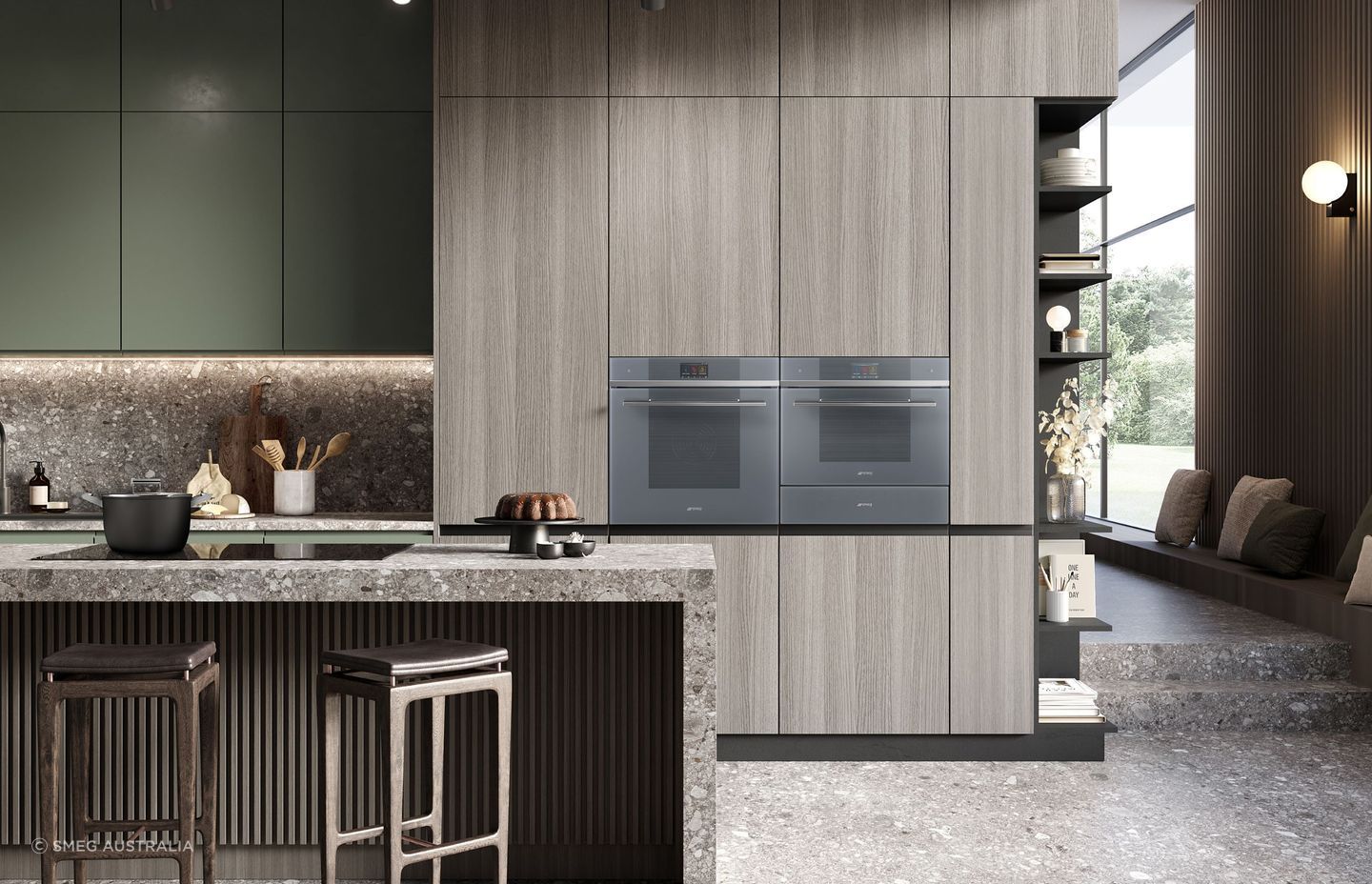 The Linea Microwave Oven with Grill mixes the latest technology with sophisticated Italian design style.