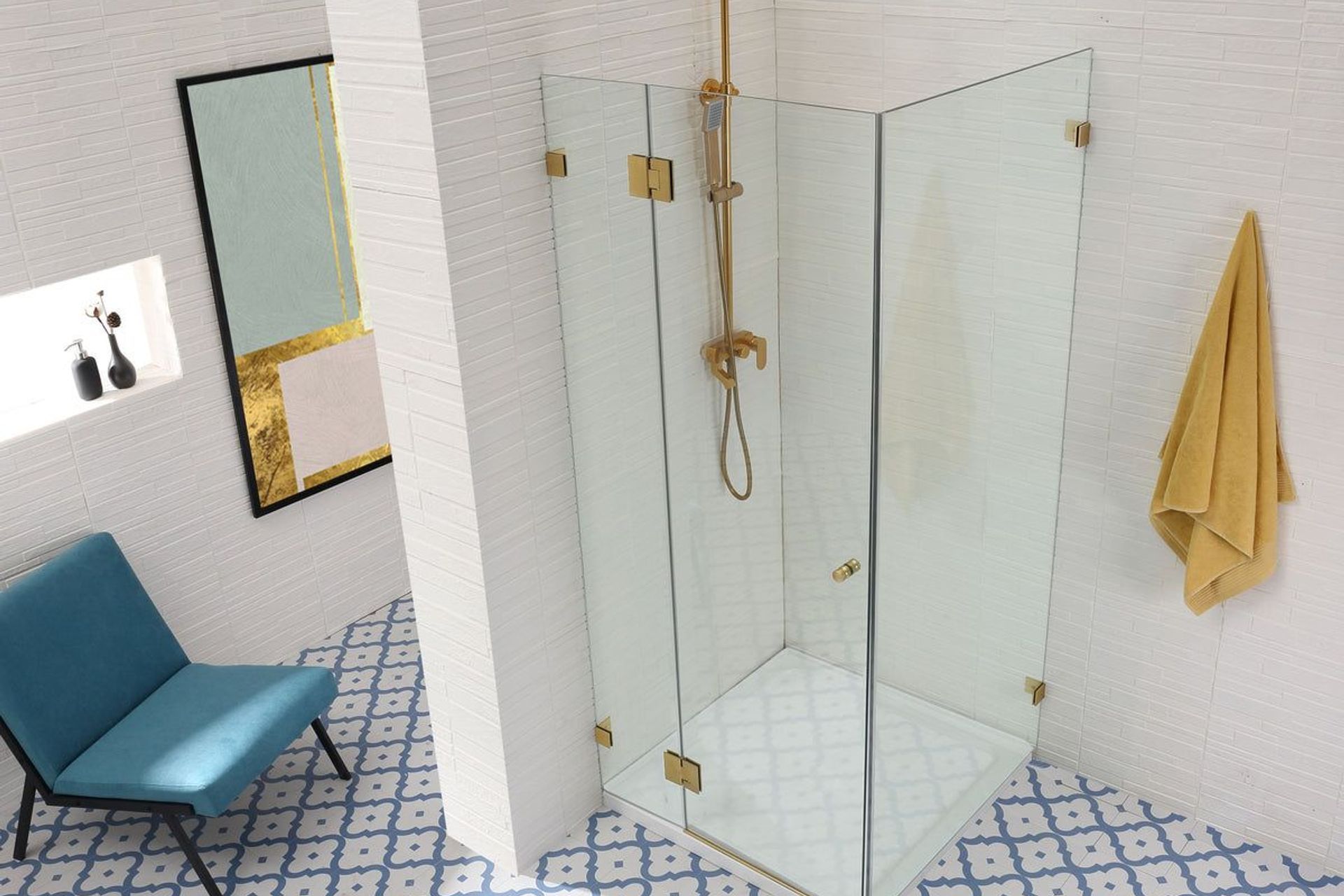 Covey Wall To Wall Frameless Hinge Door by Austpek