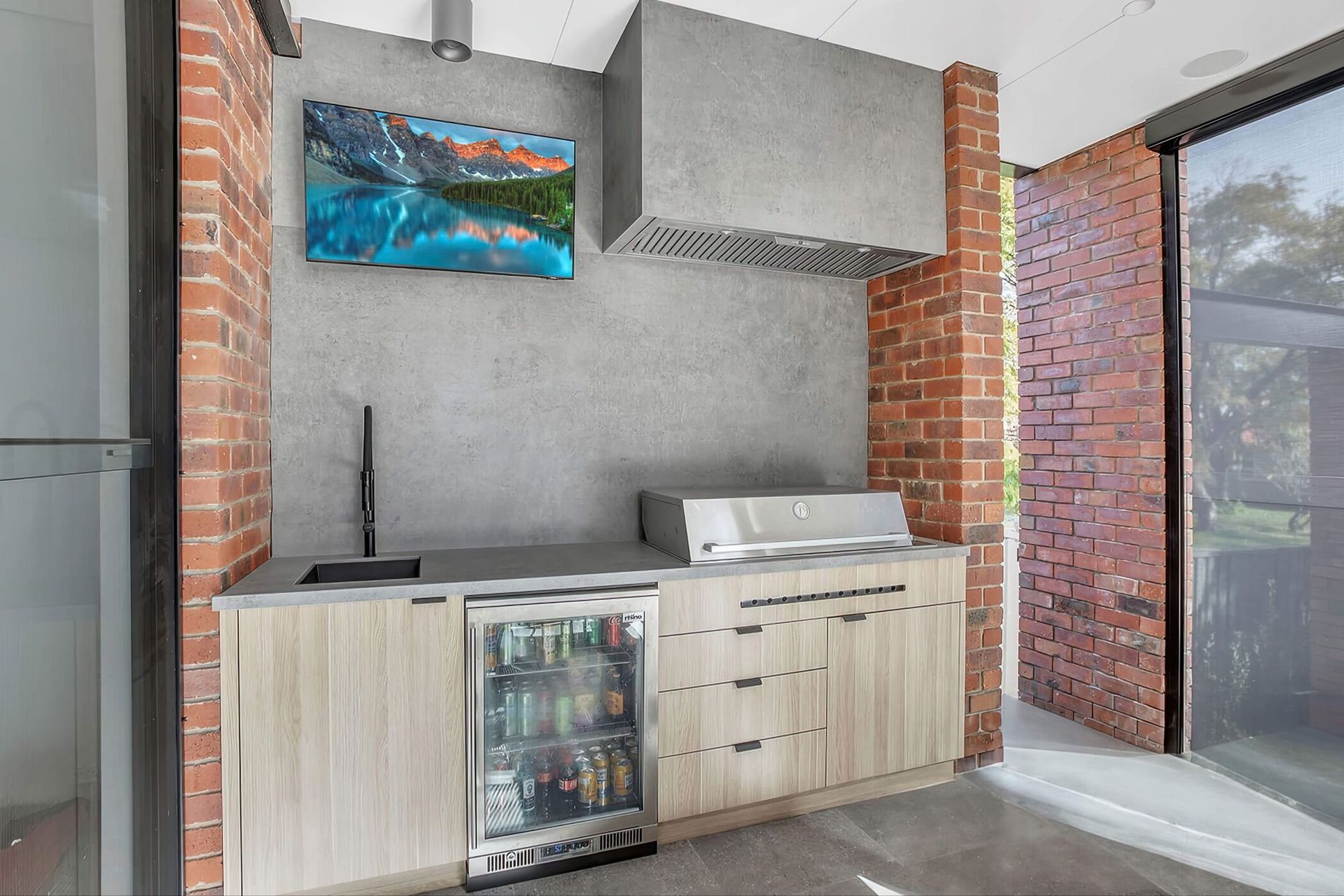 Applecross Project by Brightwood Design, featuring the CLUM212S SIlent BBQ Rangehood