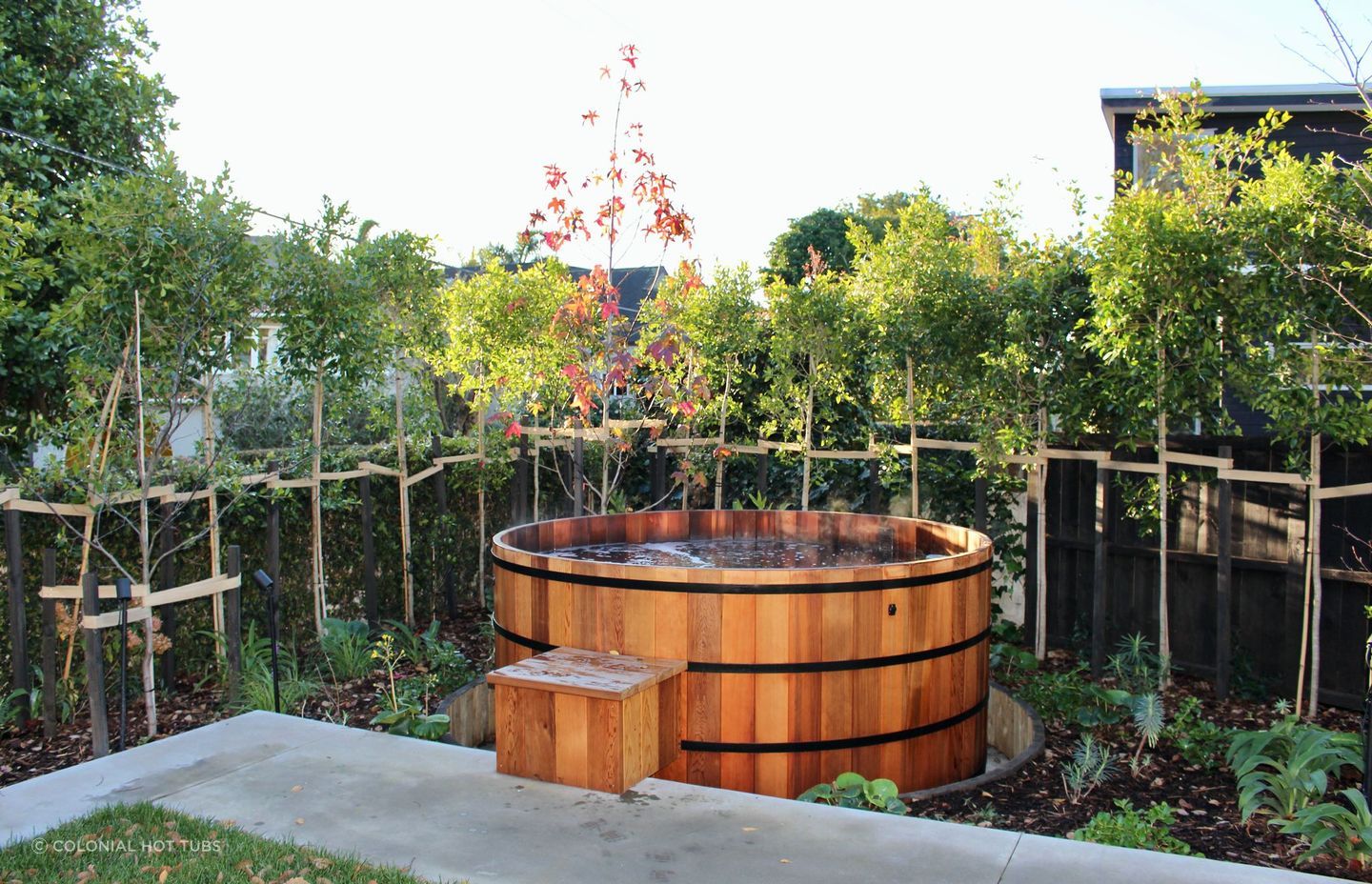 The 8 Foot Cedar Hot Tub can accommodate 14 people making it great for social occasions.